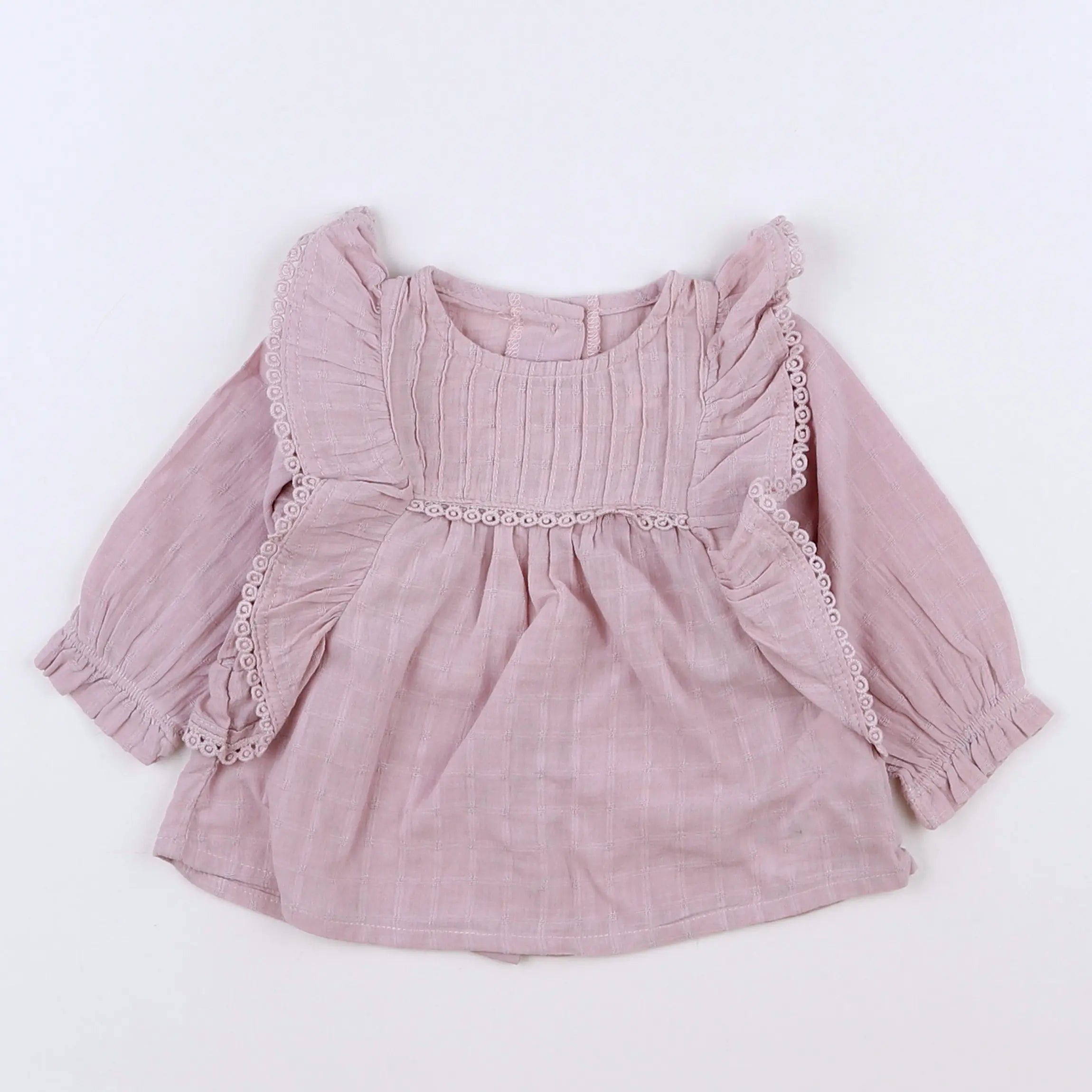 Vertbaudet - blouse rose - 3 mois