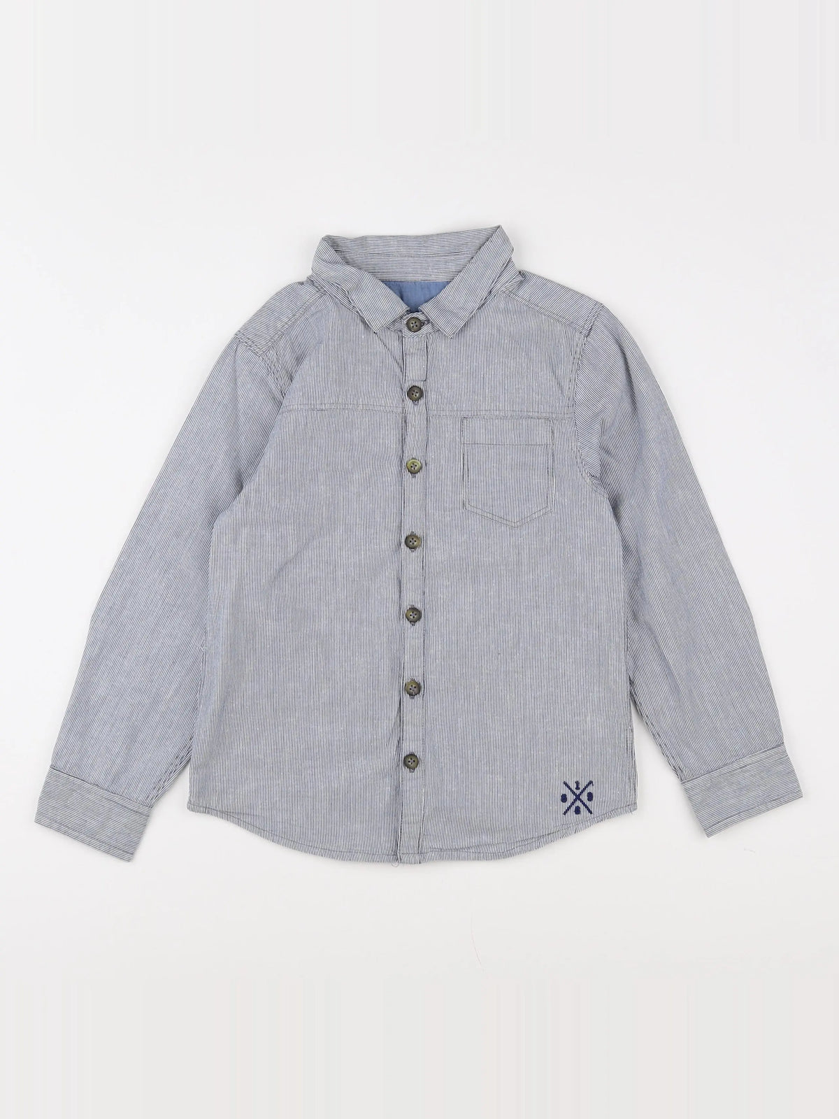 Galeries Lafayette - chemise bleu - 6 ans
