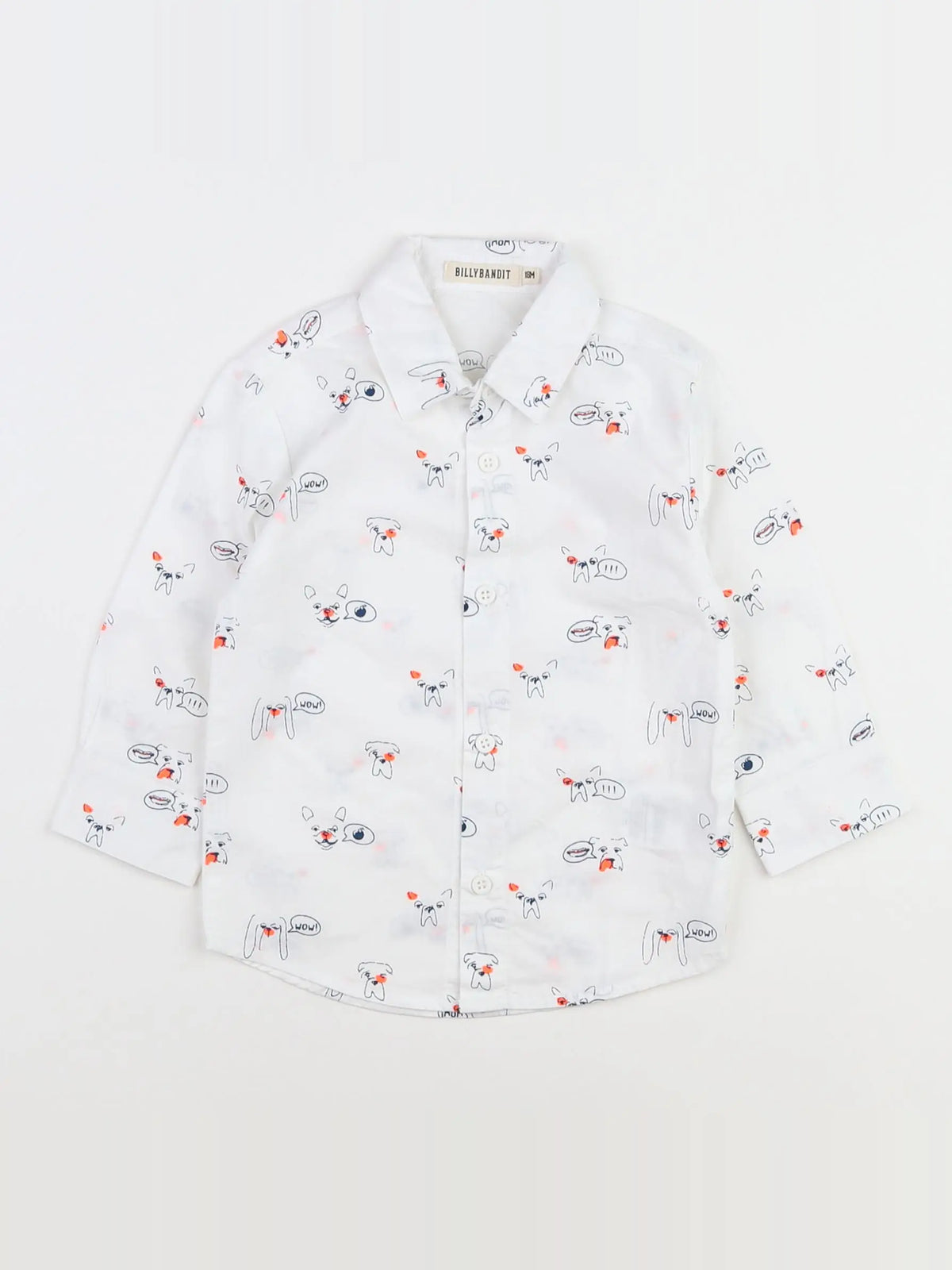 Billy Bandit - chemise blanc - 18 mois