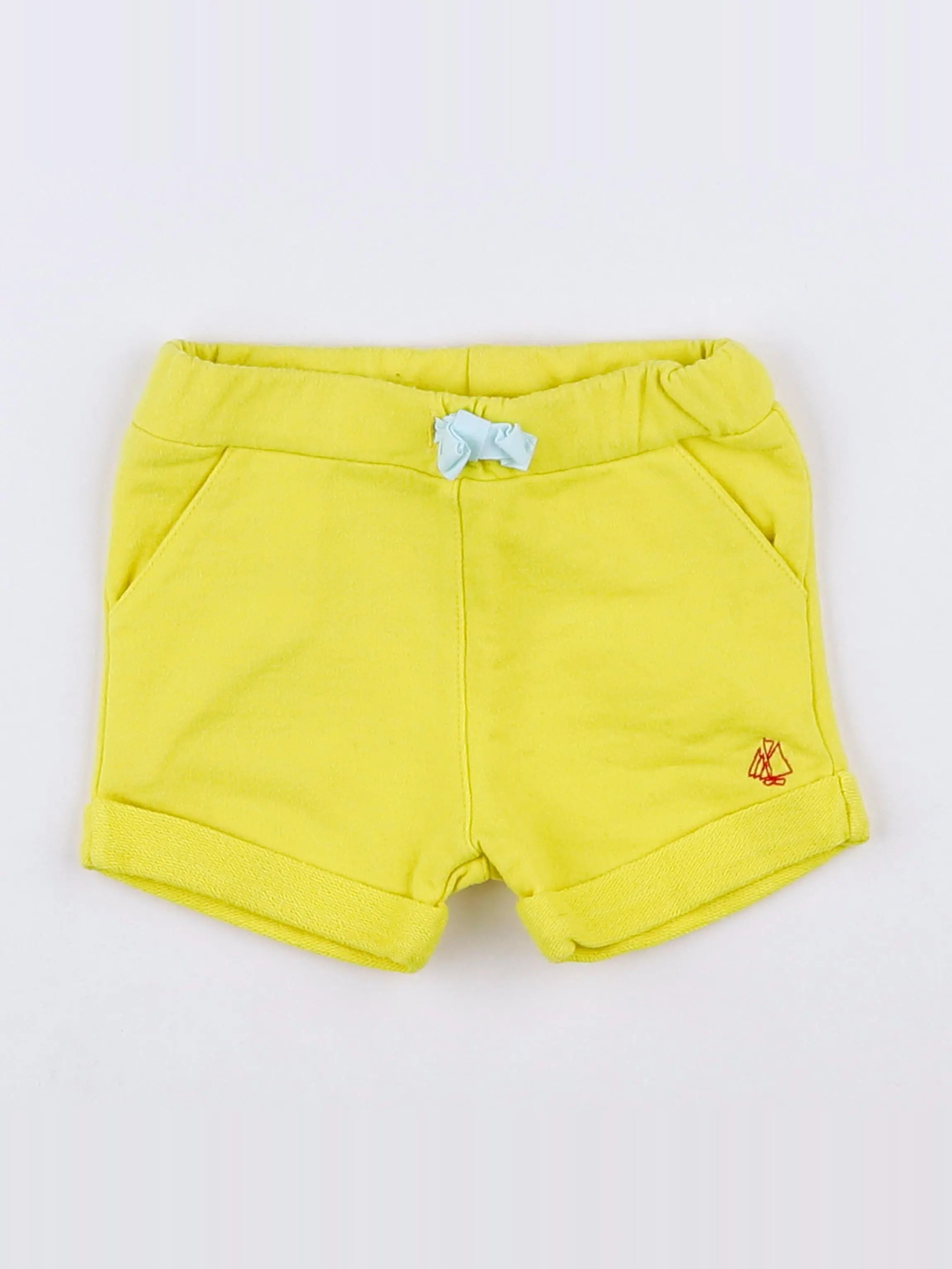 Petit Bateau - short jaune - 3 mois