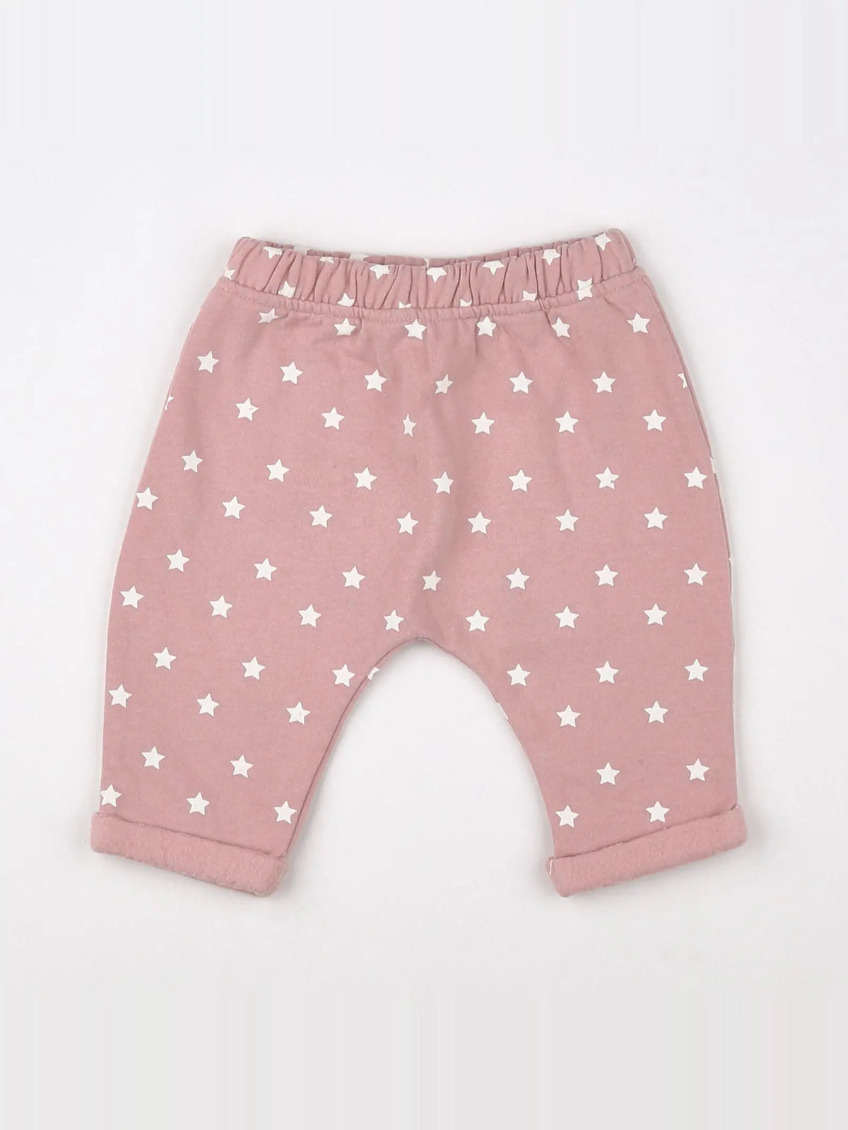 Vertbaudet - sarouel doublé rose - 3 mois