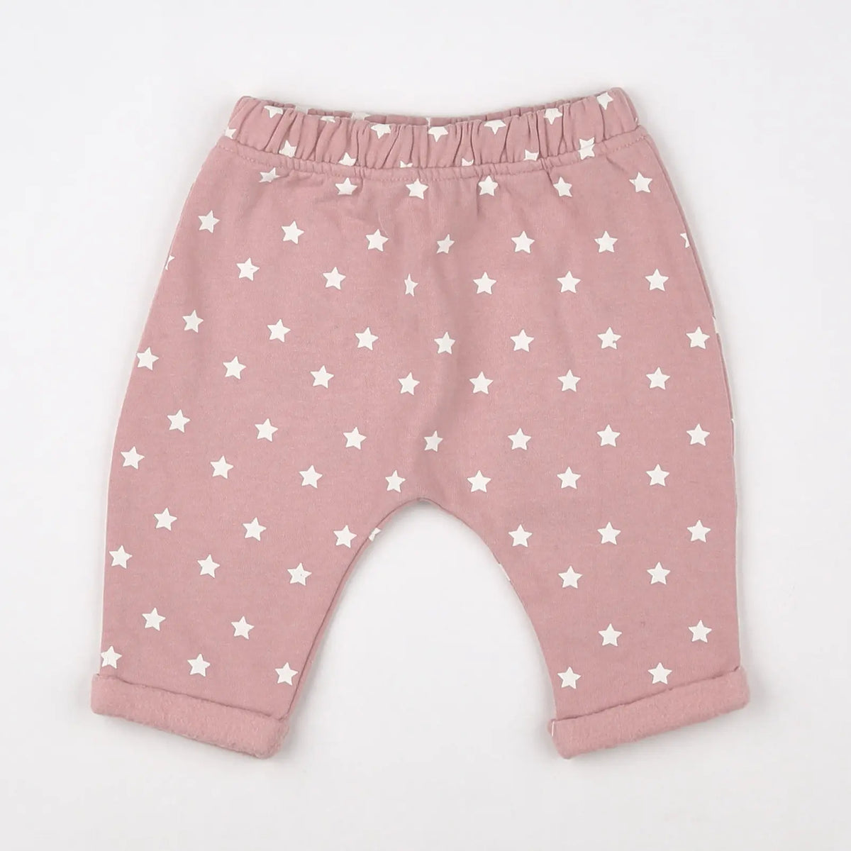 Vertbaudet - sarouel doublé rose - 3 mois
