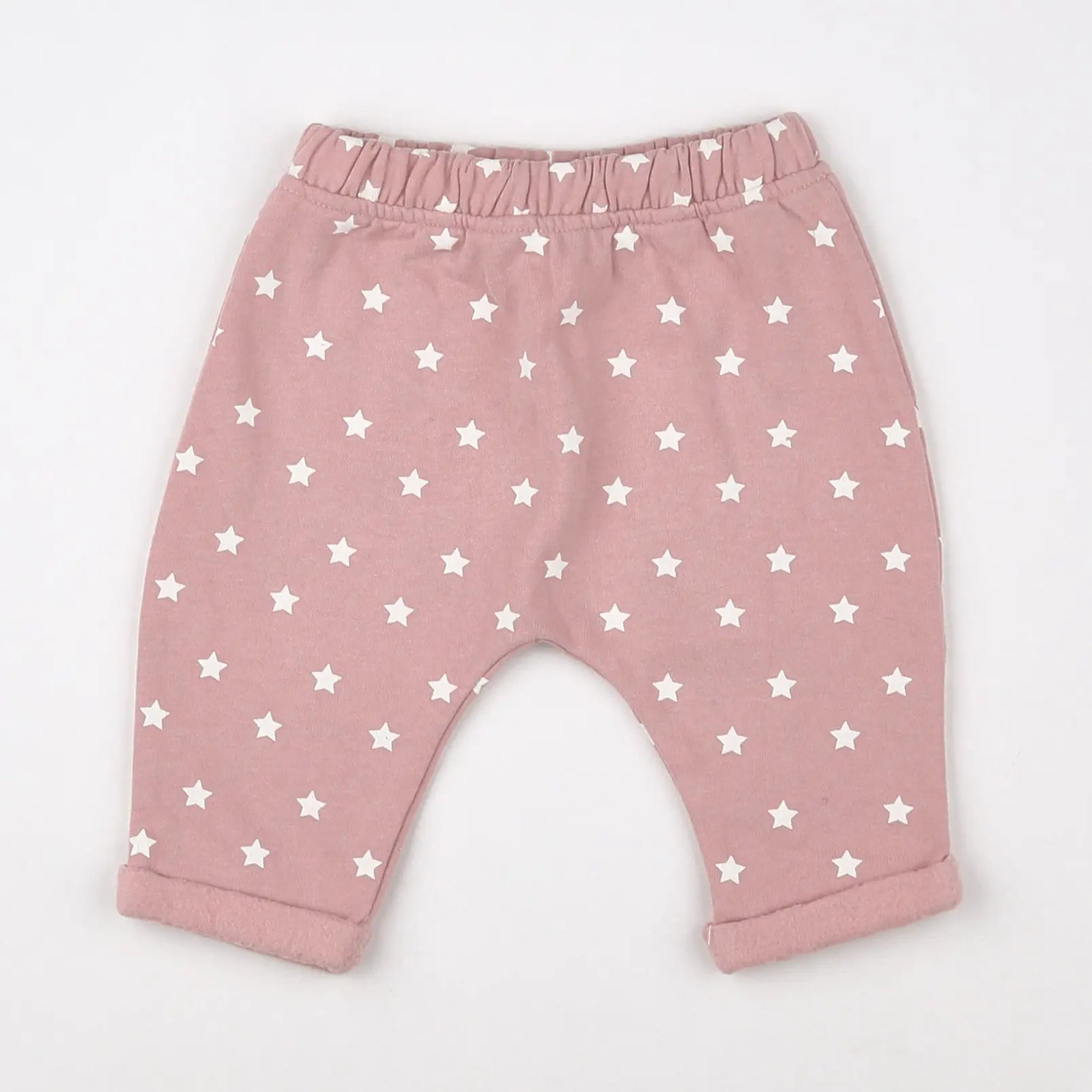 Vertbaudet - sarouel doublé rose - 3 mois