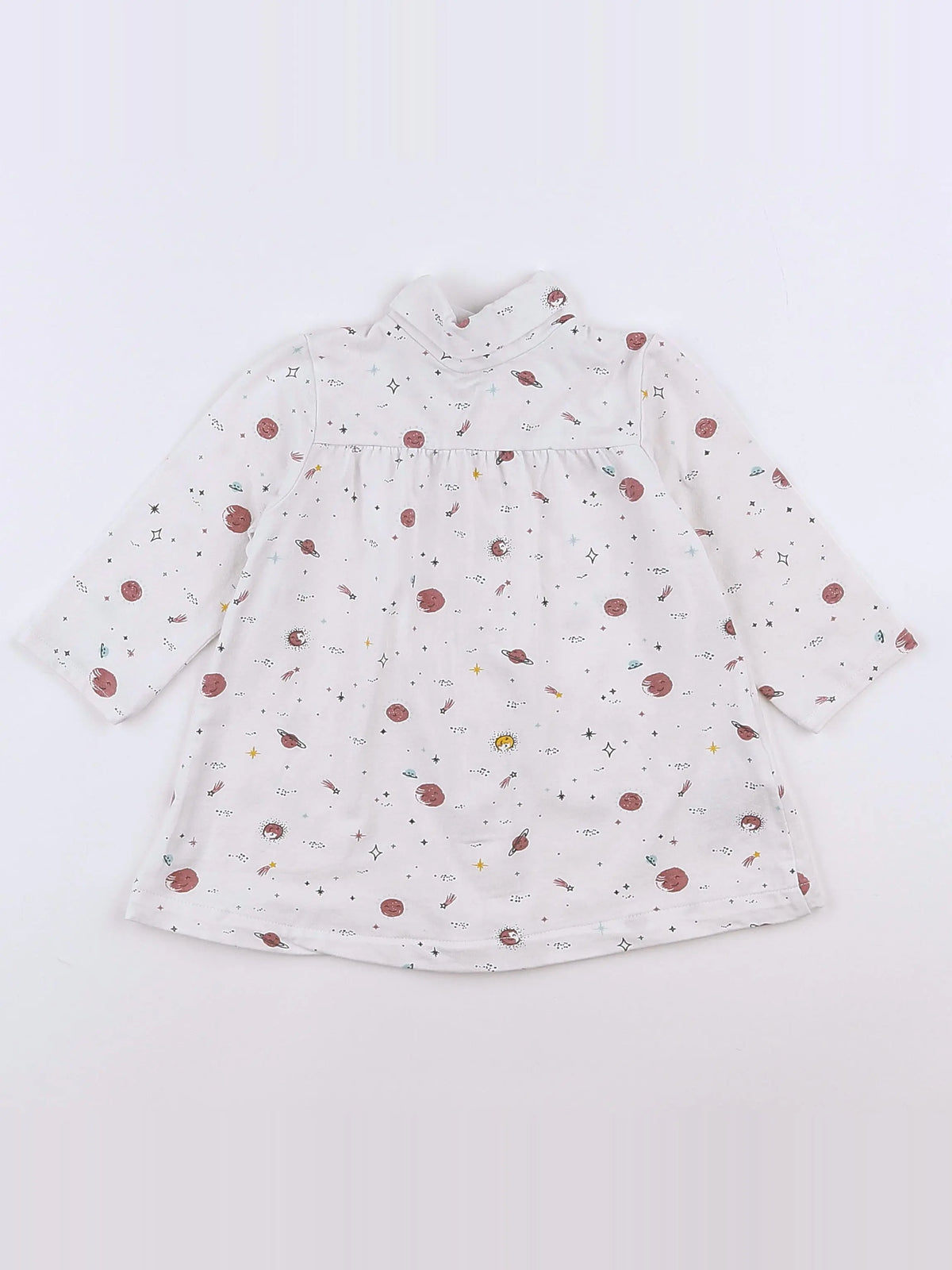 Vertbaudet - robe beige - 9 mois