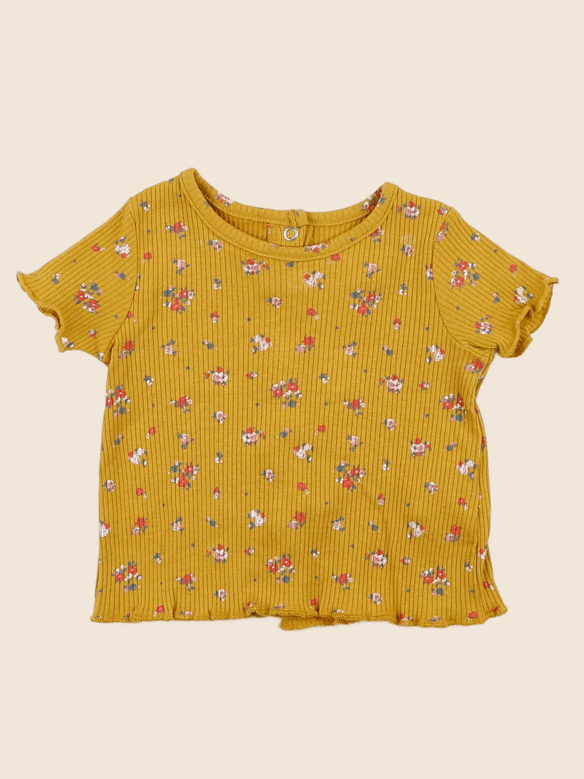 Vertbaudet - tee-shirt jaune - 3 mois