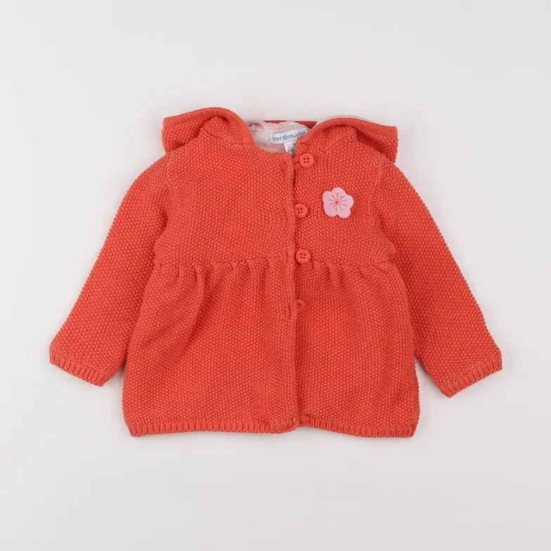 Vertbaudet - veste rose - 9 mois