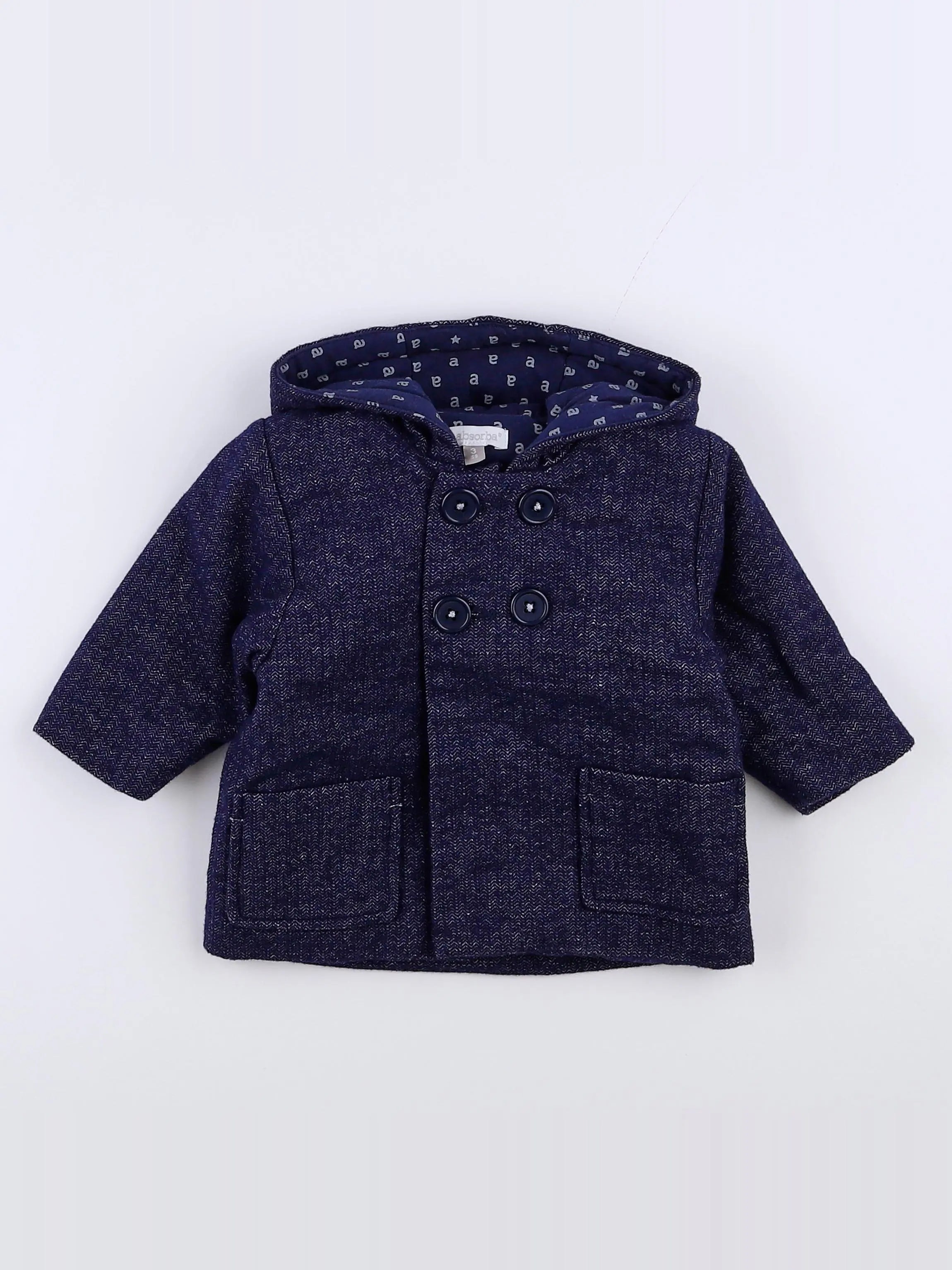 Absorba - manteau bleu - 3 mois