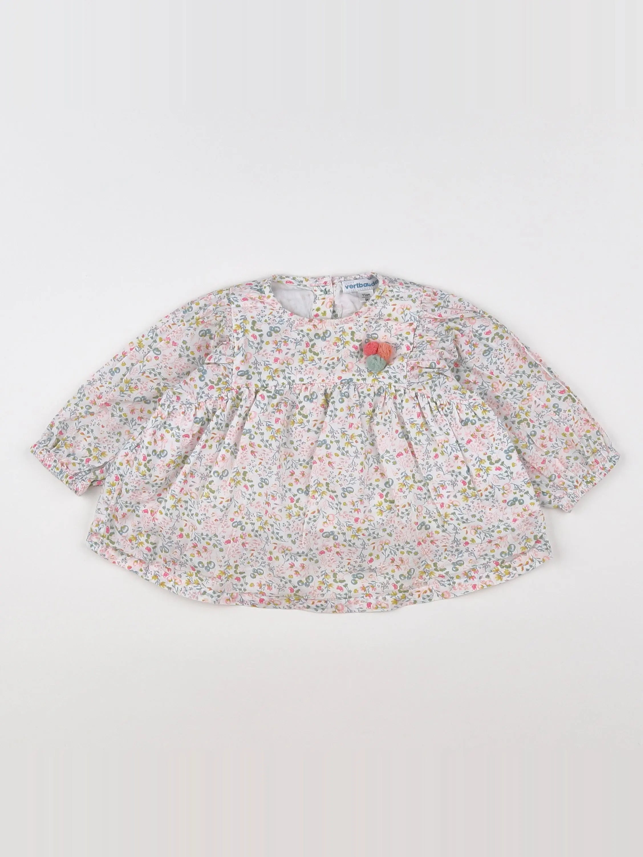 Vertbaudet - blouse multicolore - 9 mois