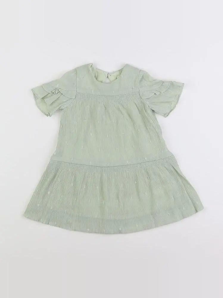 Zara - robe vert - 12/18 mois
