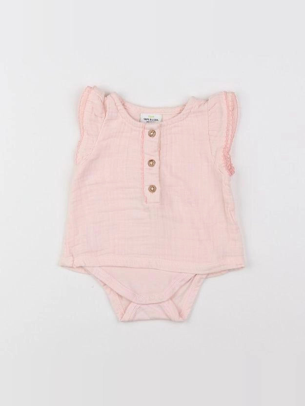 Tape à l'oeil - body vetement rose - 1 mois
