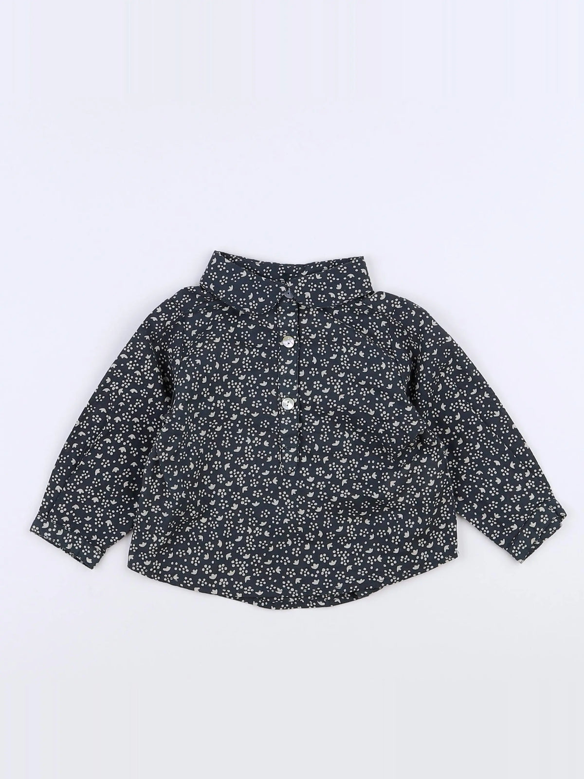 Arsène et les pipelettes - blouse gris - 6 mois