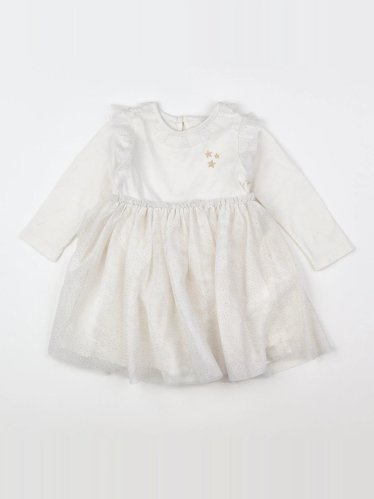Vertbaudet - robe blanc - 12 mois