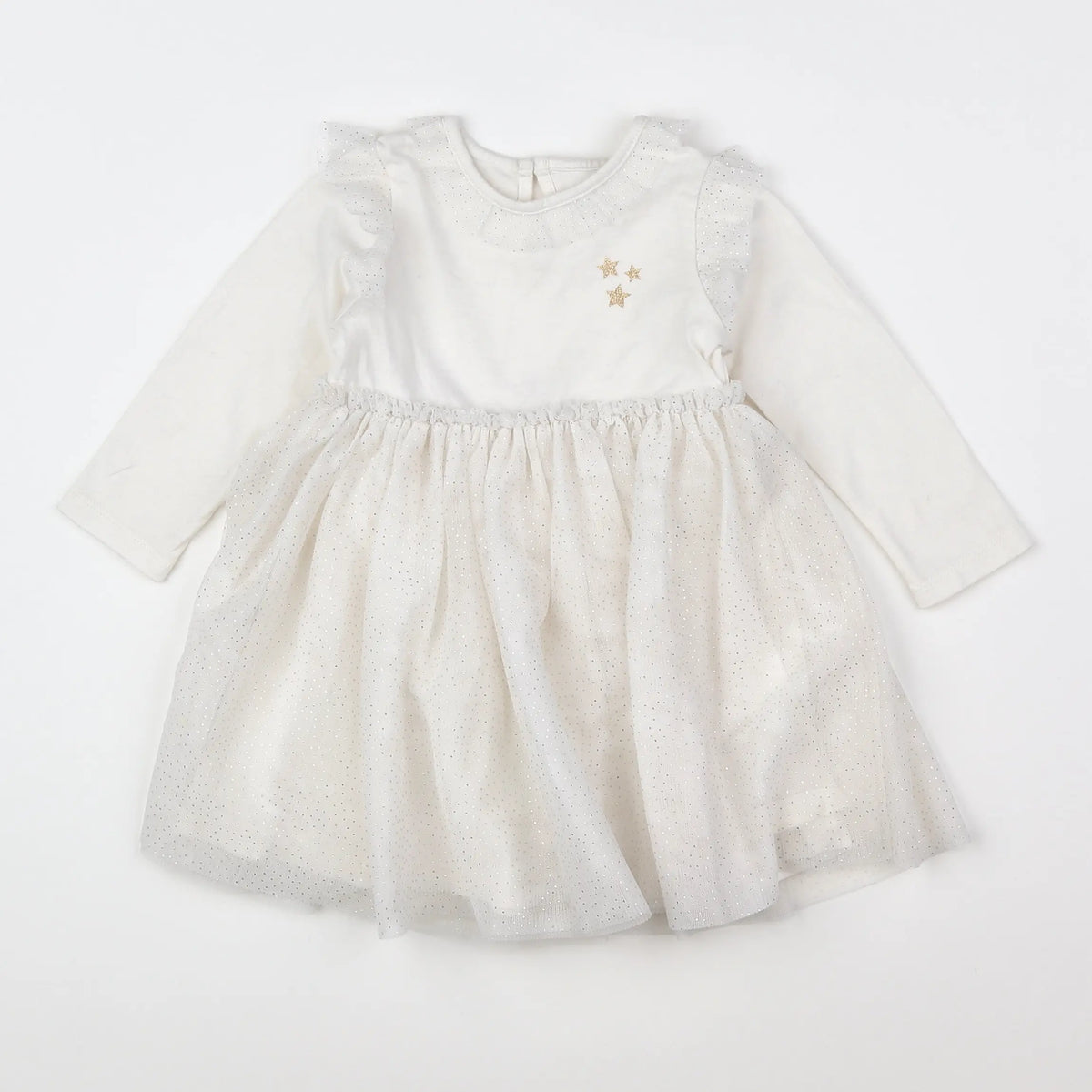 Vertbaudet - robe blanc - 12 mois