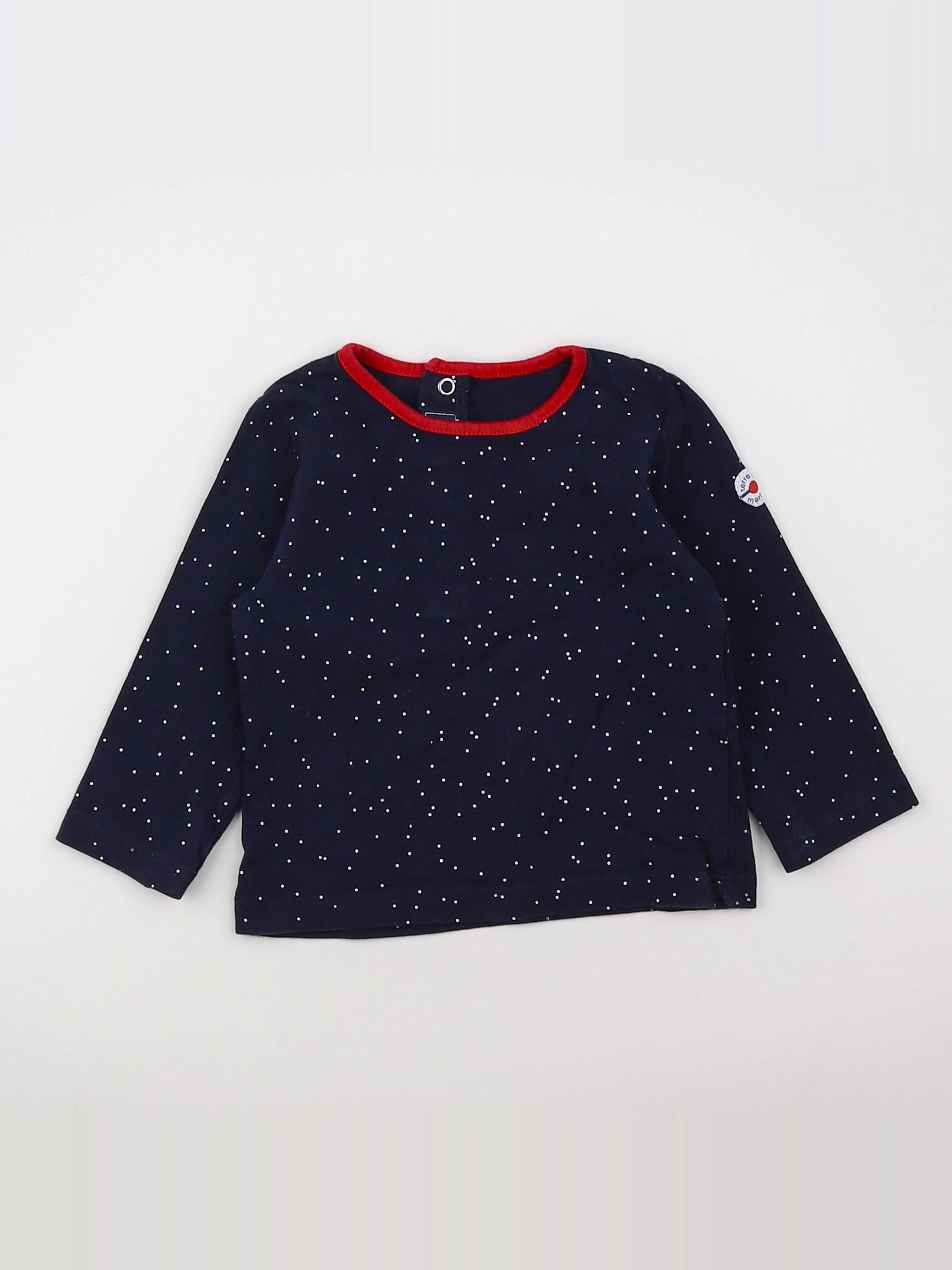 Terre de marins - tee-shirt bleu - 12 mois