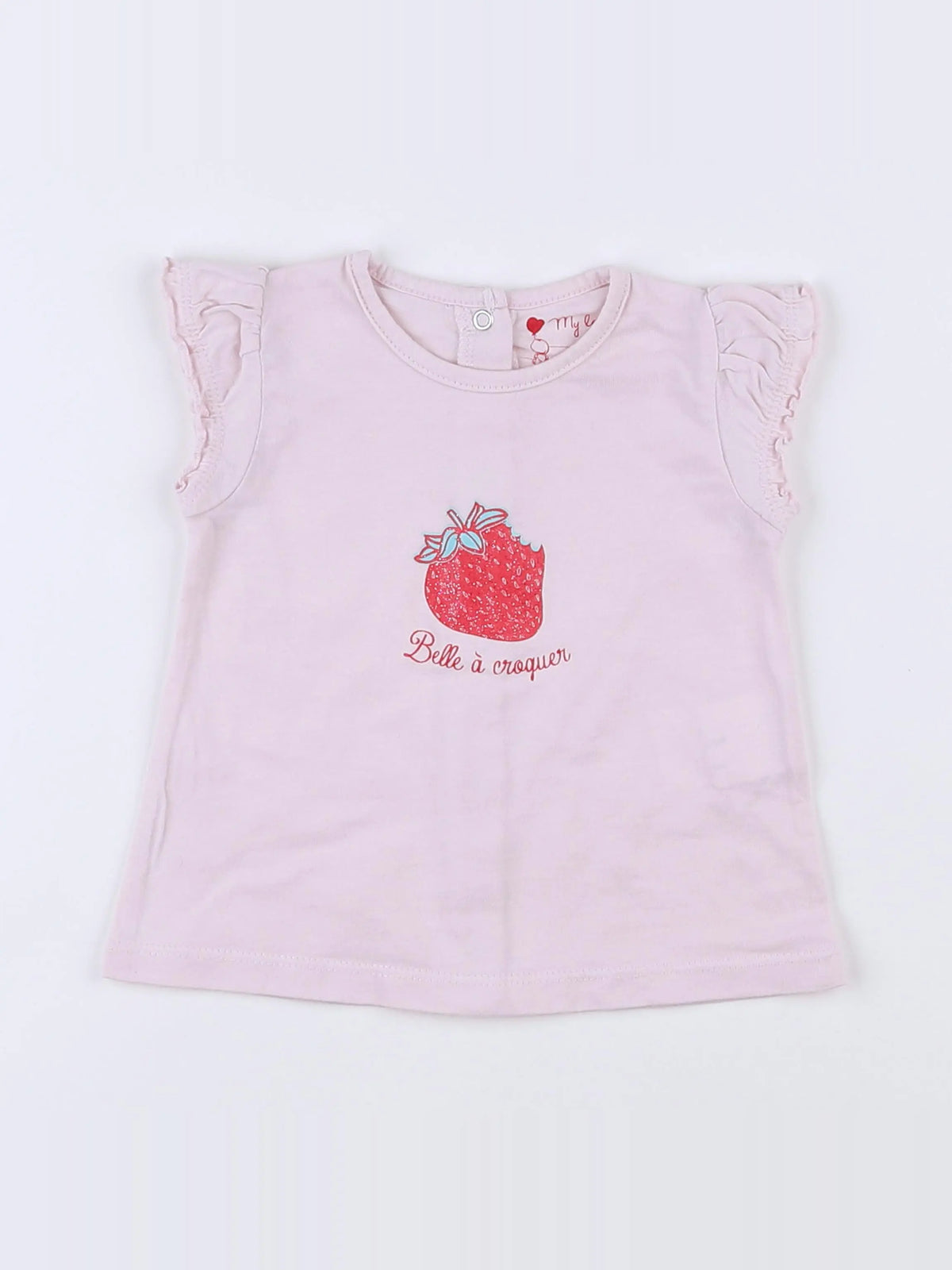 Tape à l'oeil - tee-shirt rose - 6 mois