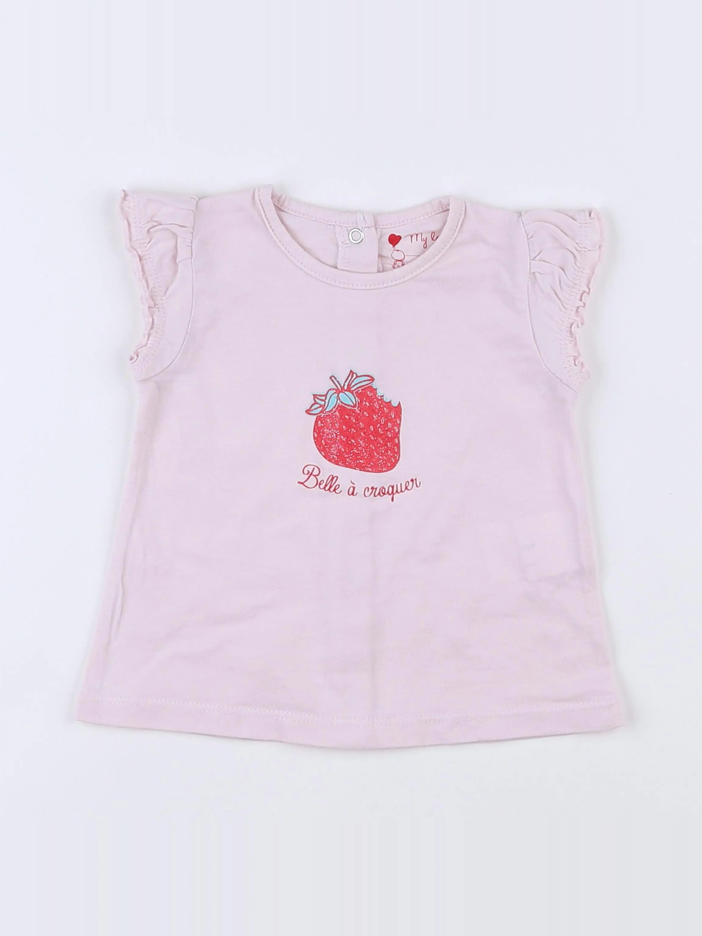 Tape à l'oeil - tee-shirt rose - 6 mois