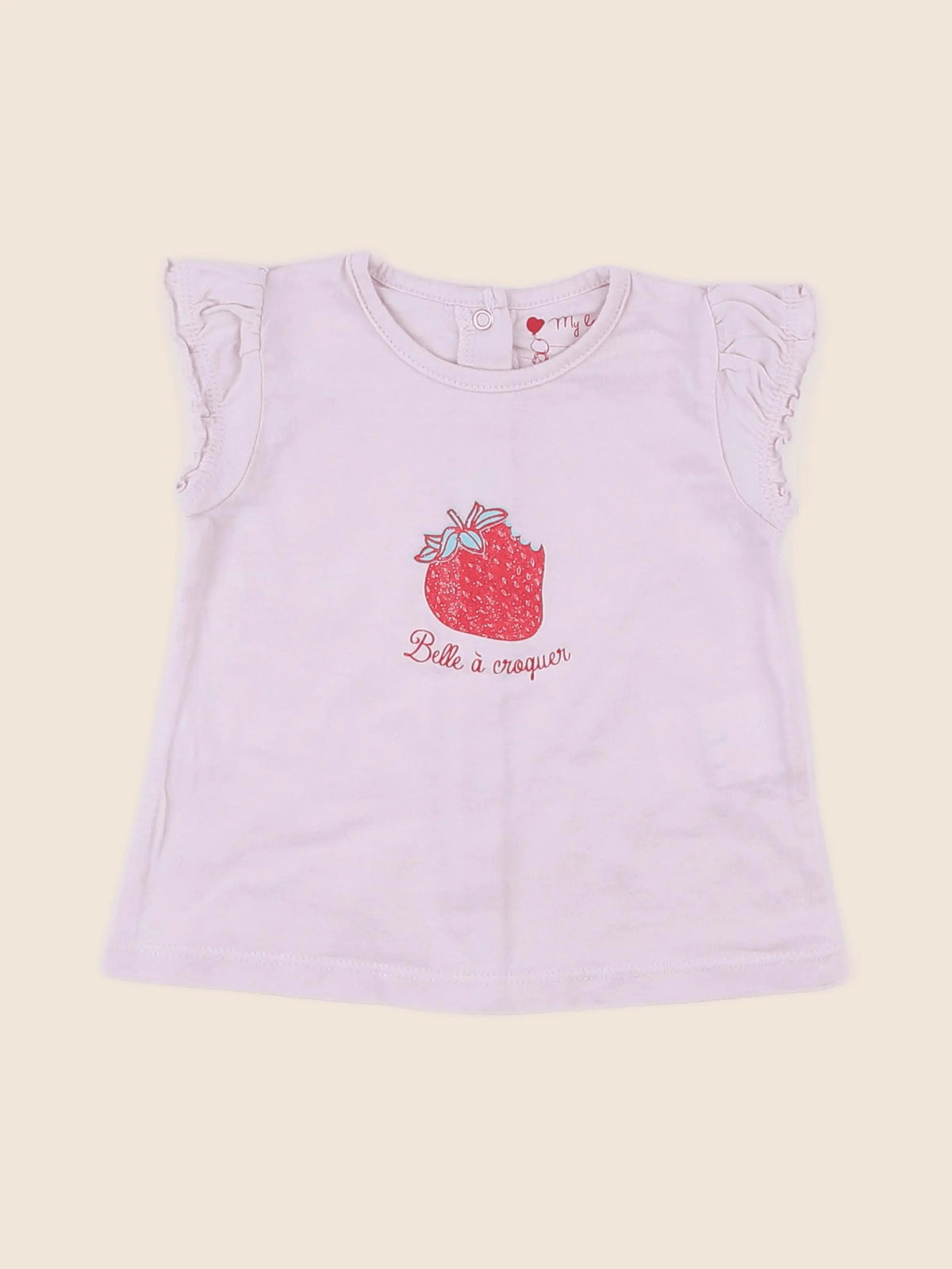 Tape à l'oeil - tee-shirt rose - 6 mois