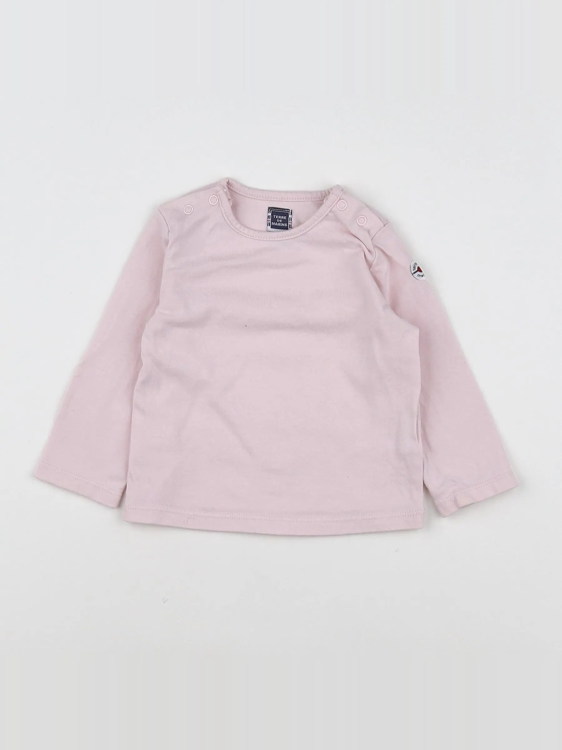 Terre de marins - tee-shirt rose - 6 mois
