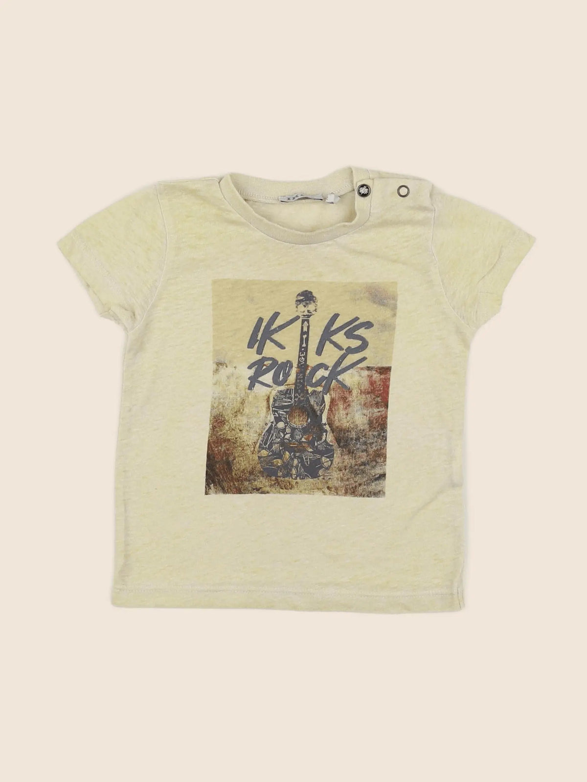 IKKS - tee-shirt jaune - 12 mois