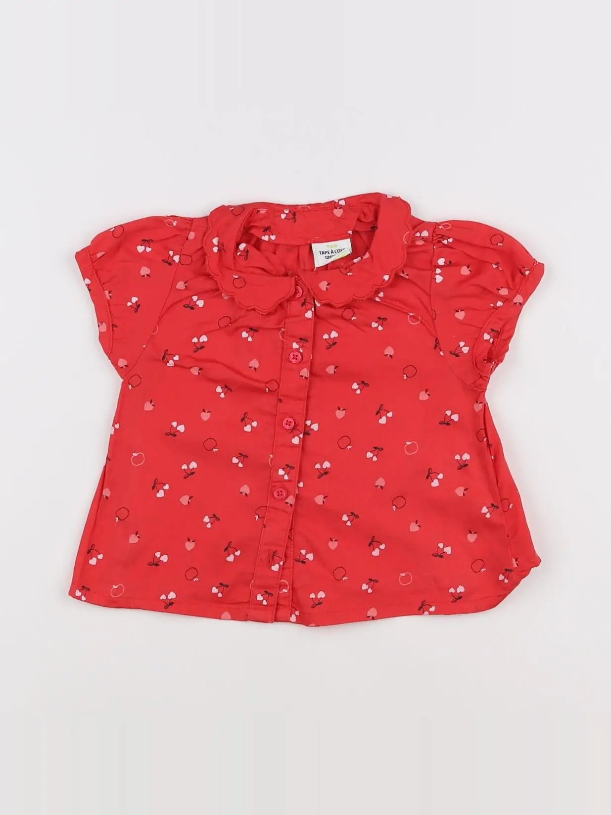 Tape à l'oeil - chemise rouge - 12 mois
