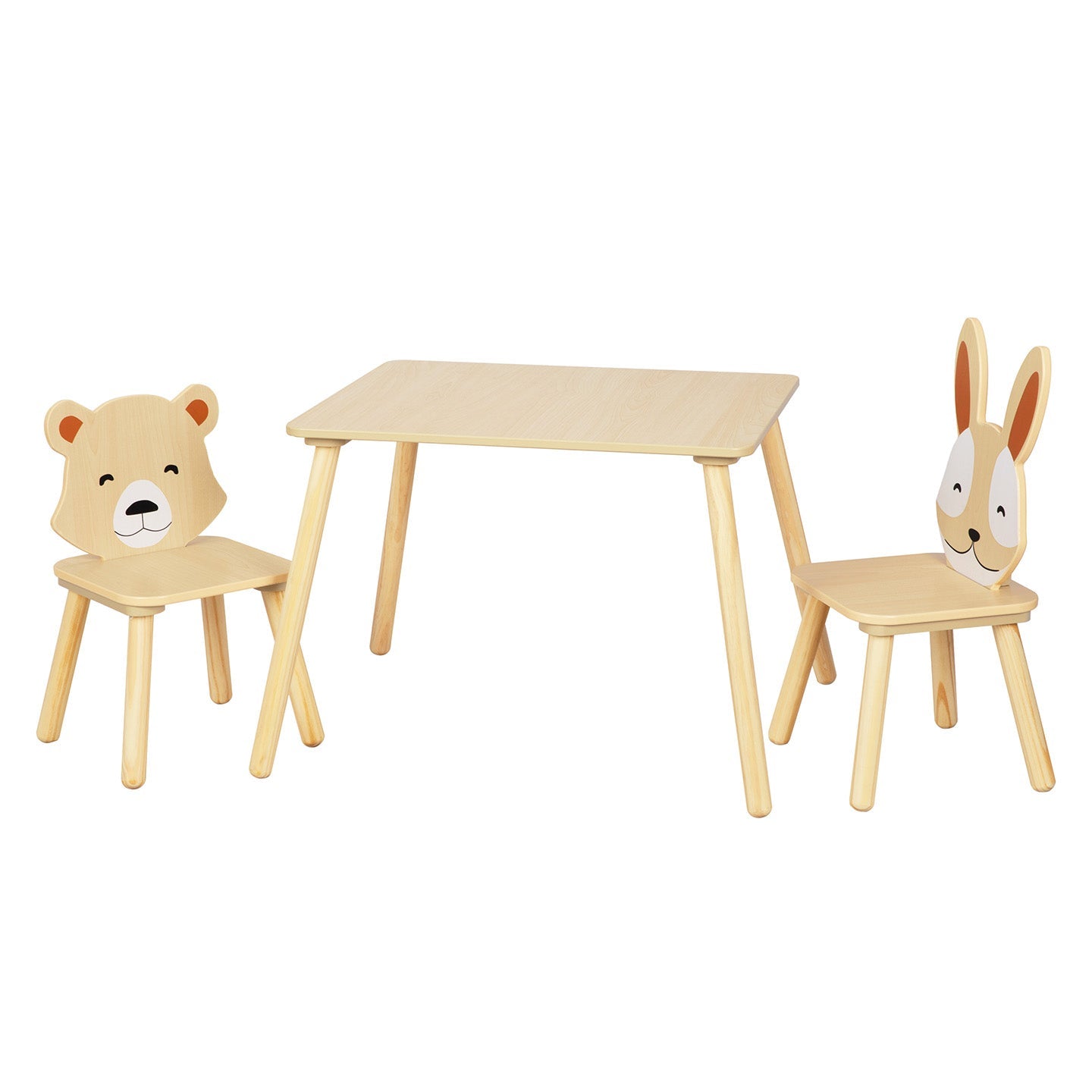 Ensemble de Deux Chaises et une Table Compacte