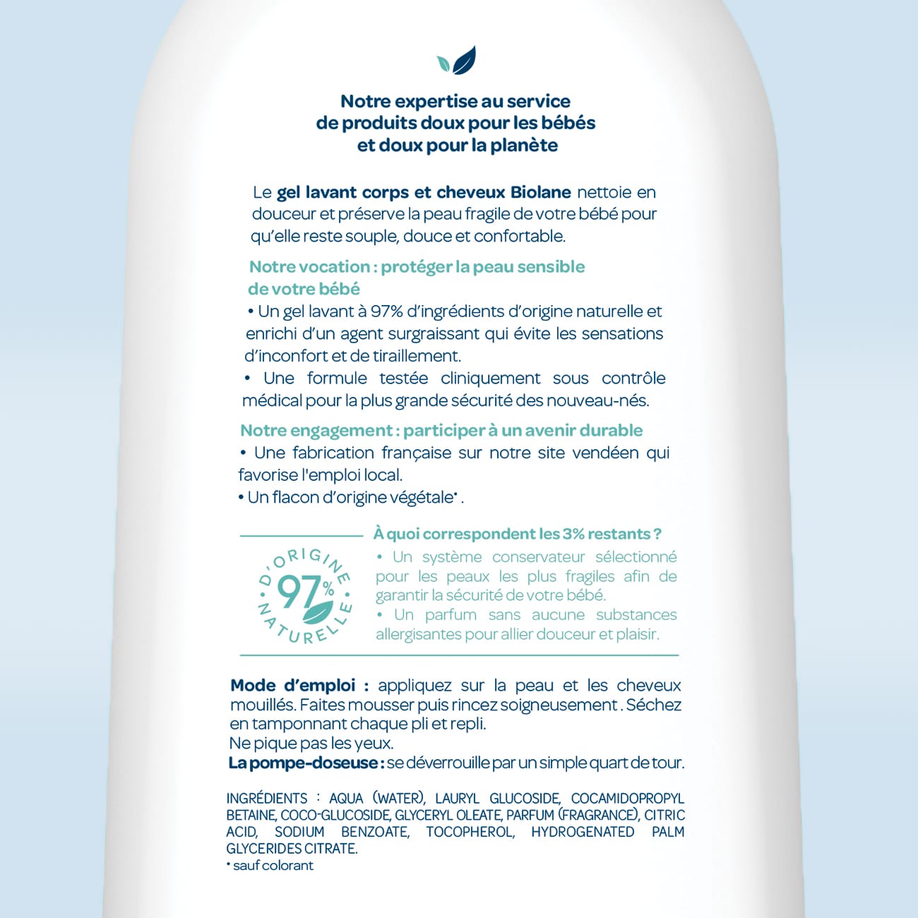Gel lavant corps & cheveux 2 en 1