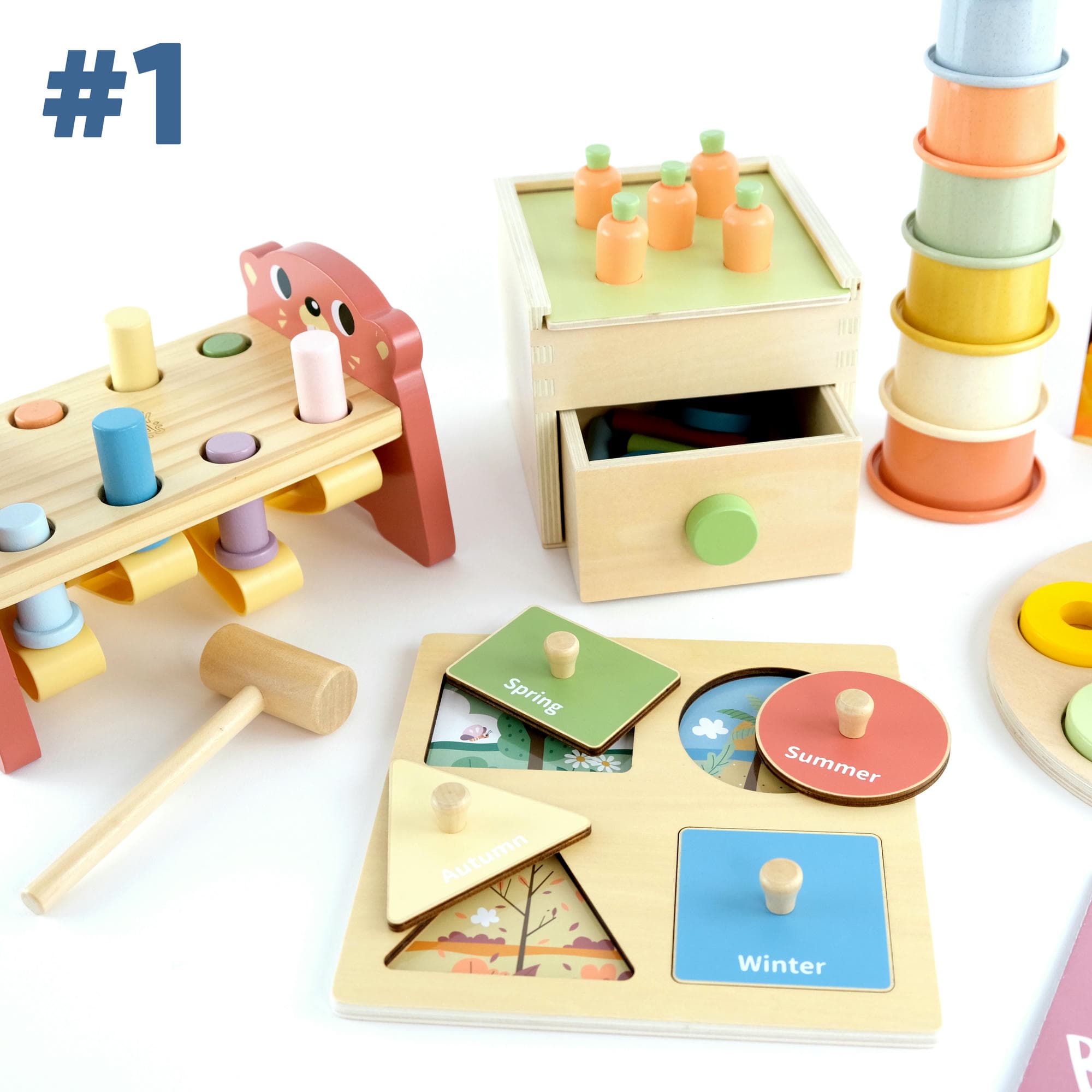 Coffret de Jeu Montessori pour les enfants de 12 à 18 mois