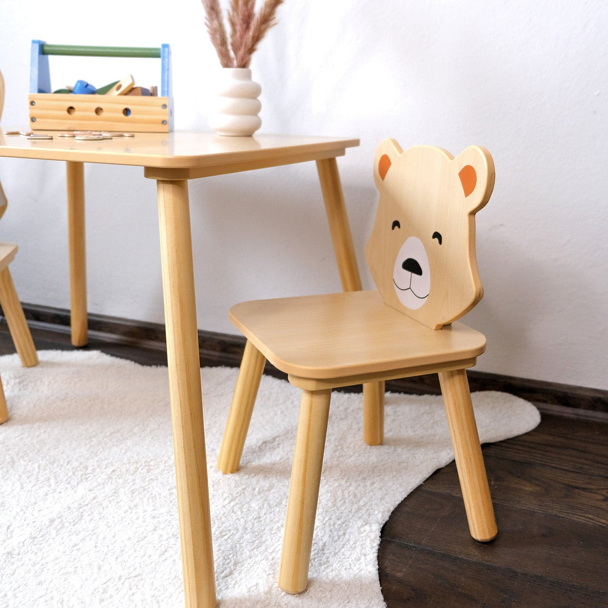 Ensemble de Deux Chaises et une Table Compacte