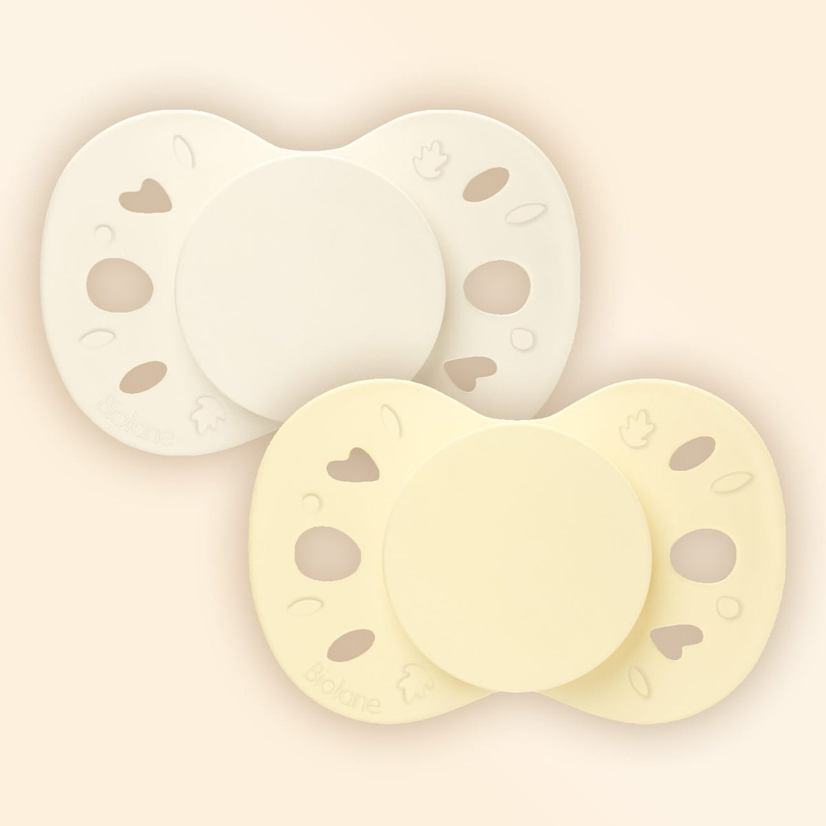 [OLD] Lot de 2 sucettes anatomiques 0-6 mois Jaune