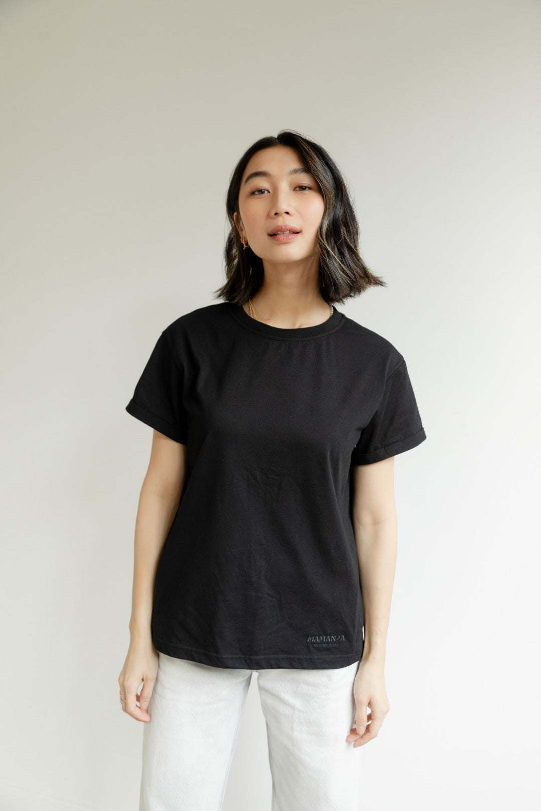 CAMISETA DE LACTANCIA LOU Negra
