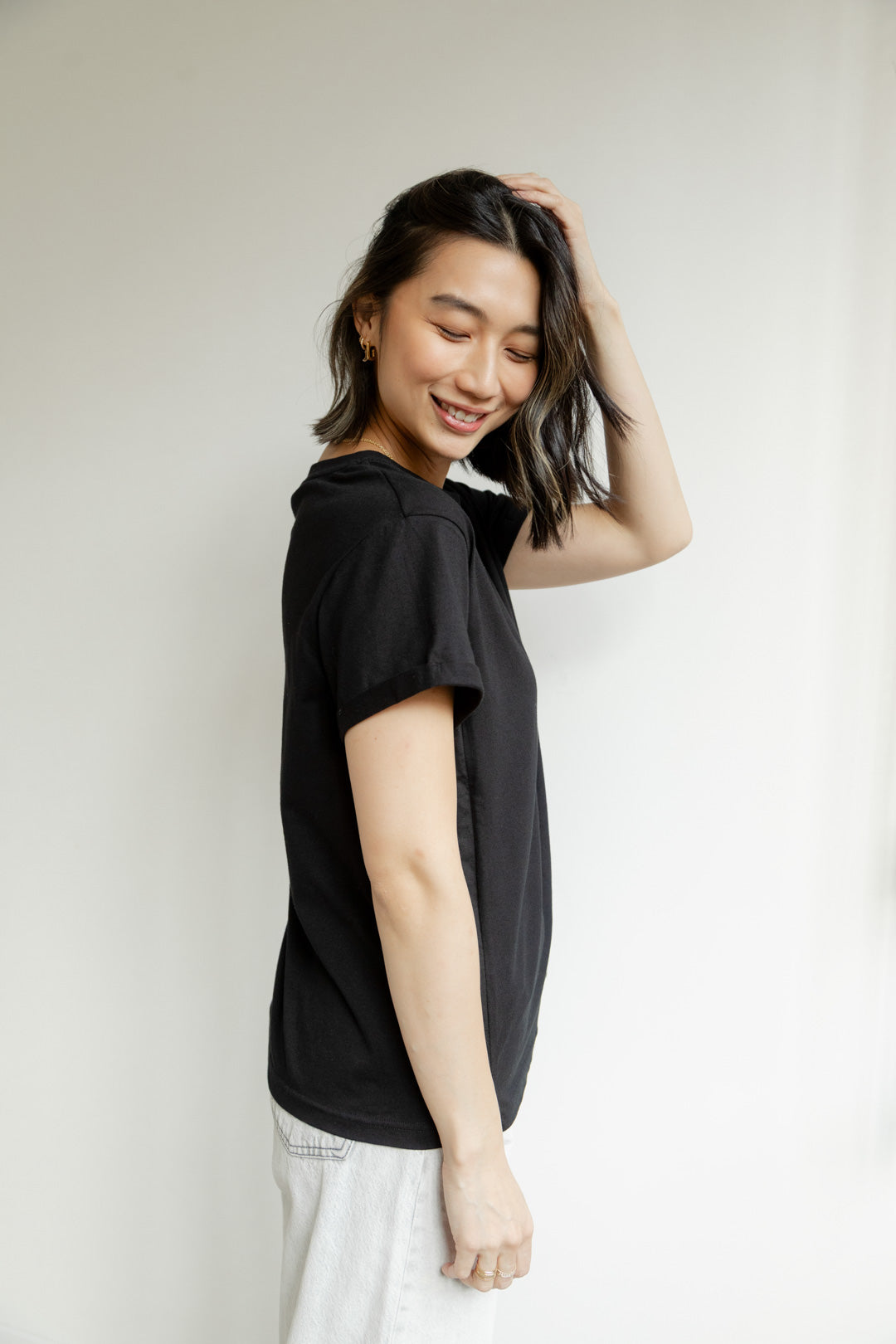 CAMISETA DE LACTANCIA LOU Negra