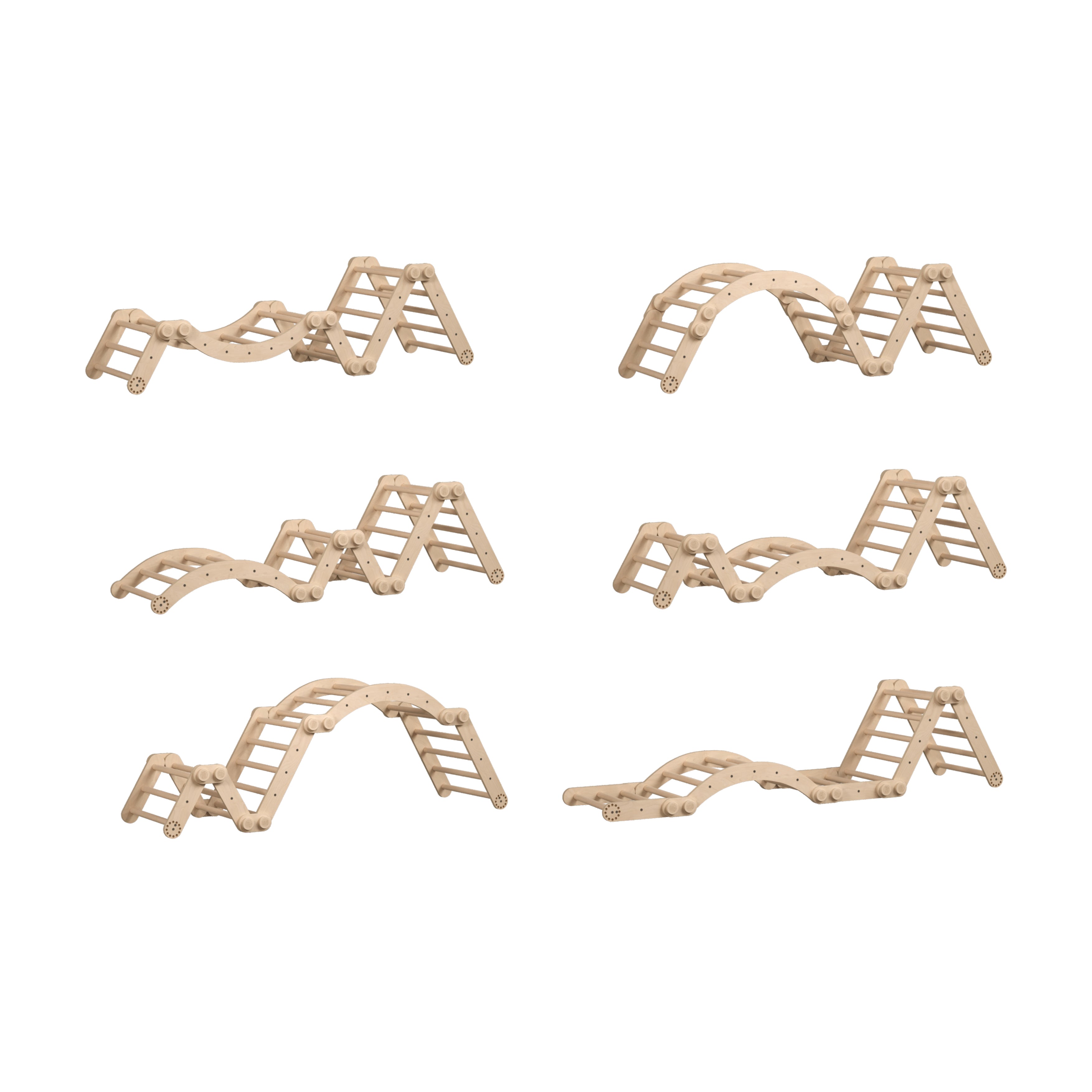 Grand ensemble d’escalade inclinable - Set L
