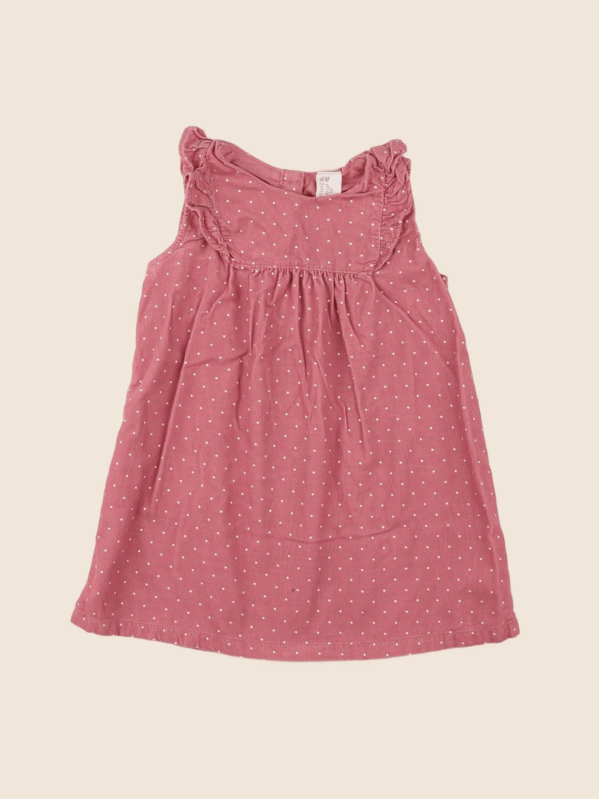 H&M - robe rose - 18 mois