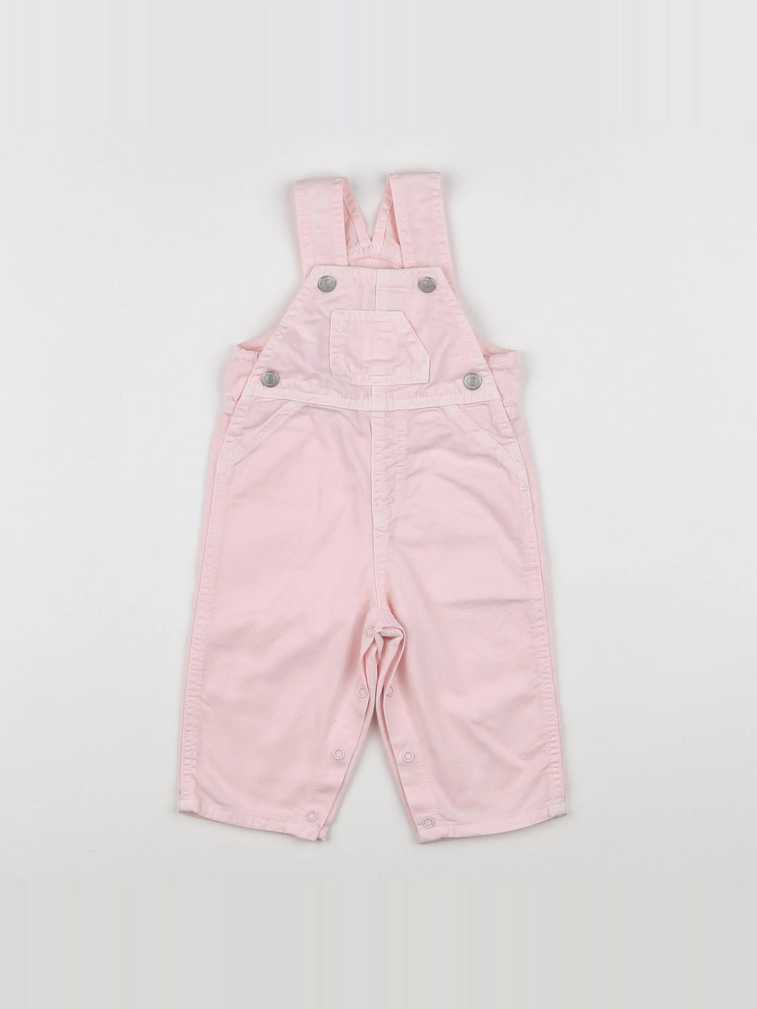 Benetton - salopette rose - 9 mois