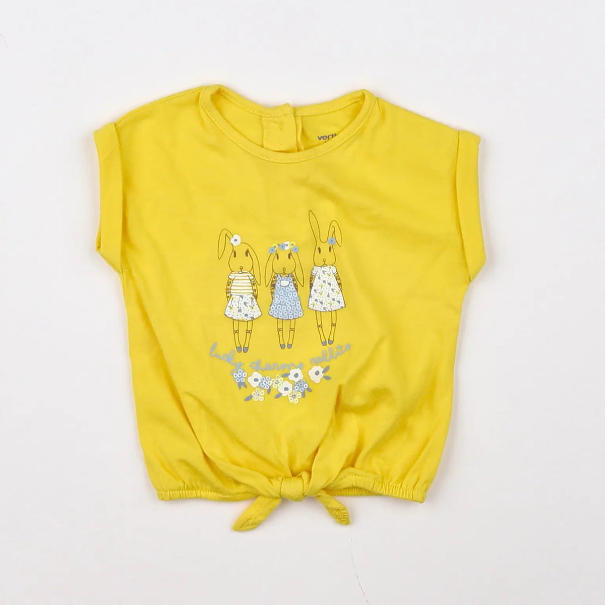 Vertbaudet - tee-shirt jaune - 3 mois