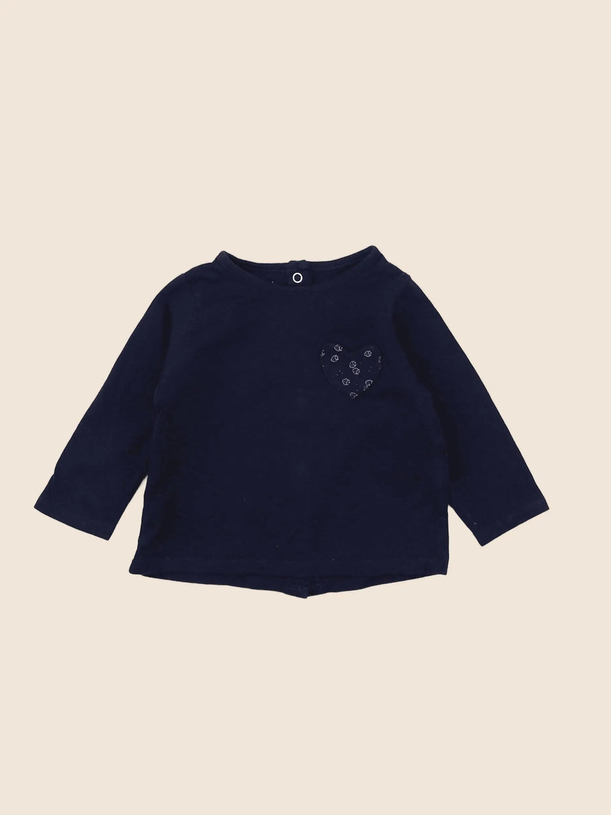 Vertbaudet - tee-shirt bleu - 3 mois