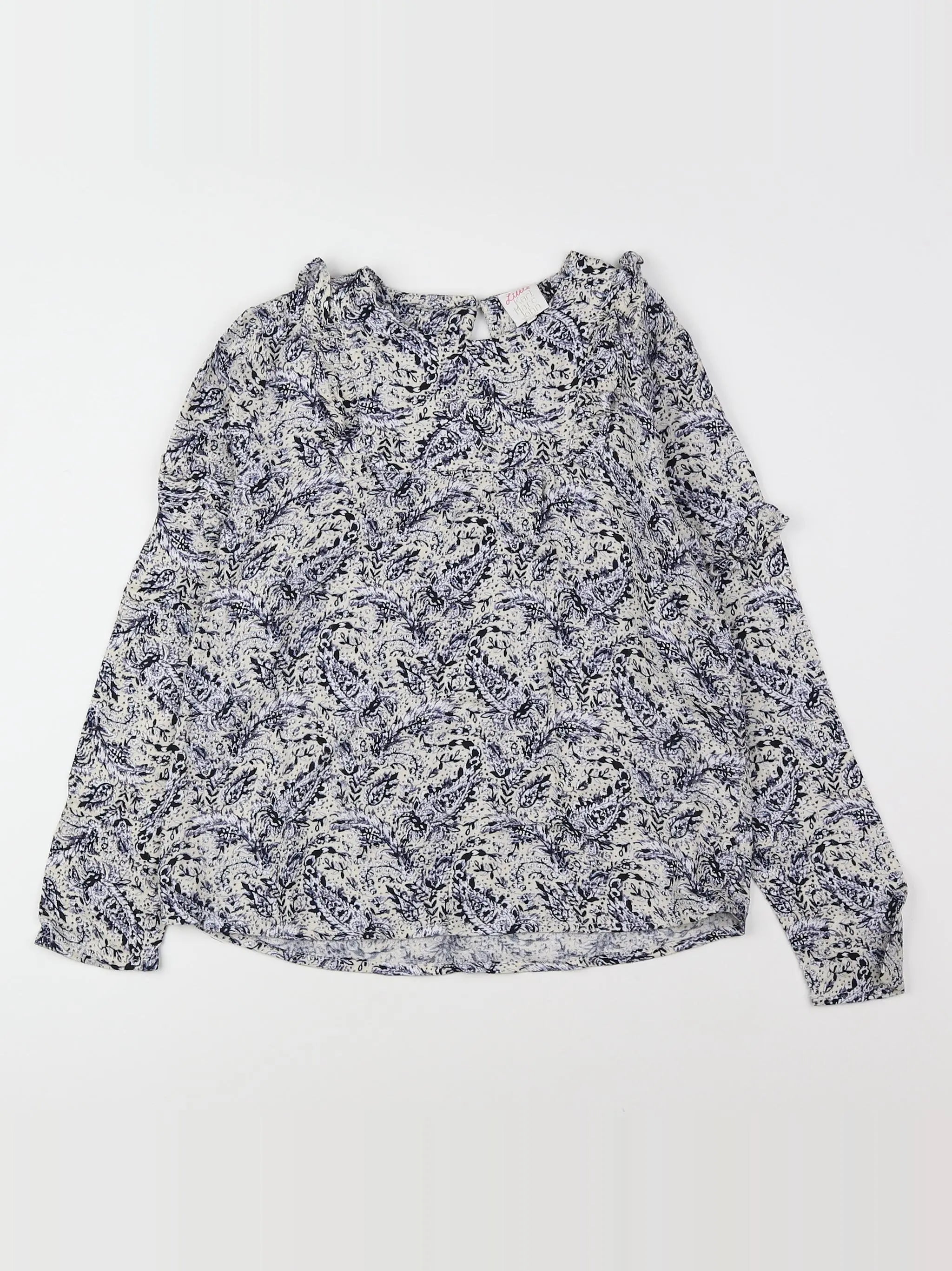 Little Karl Marc John - blouse bleu - 8 ans