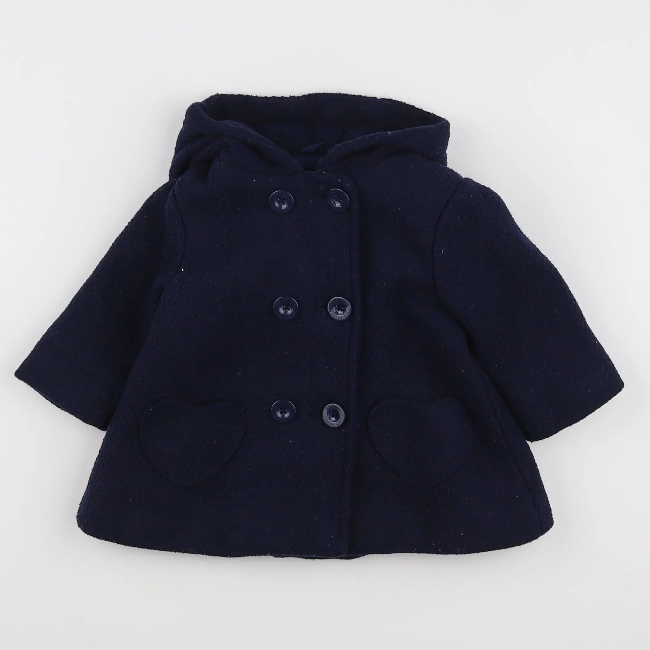 Vertbaudet - manteau bleu - 6 mois