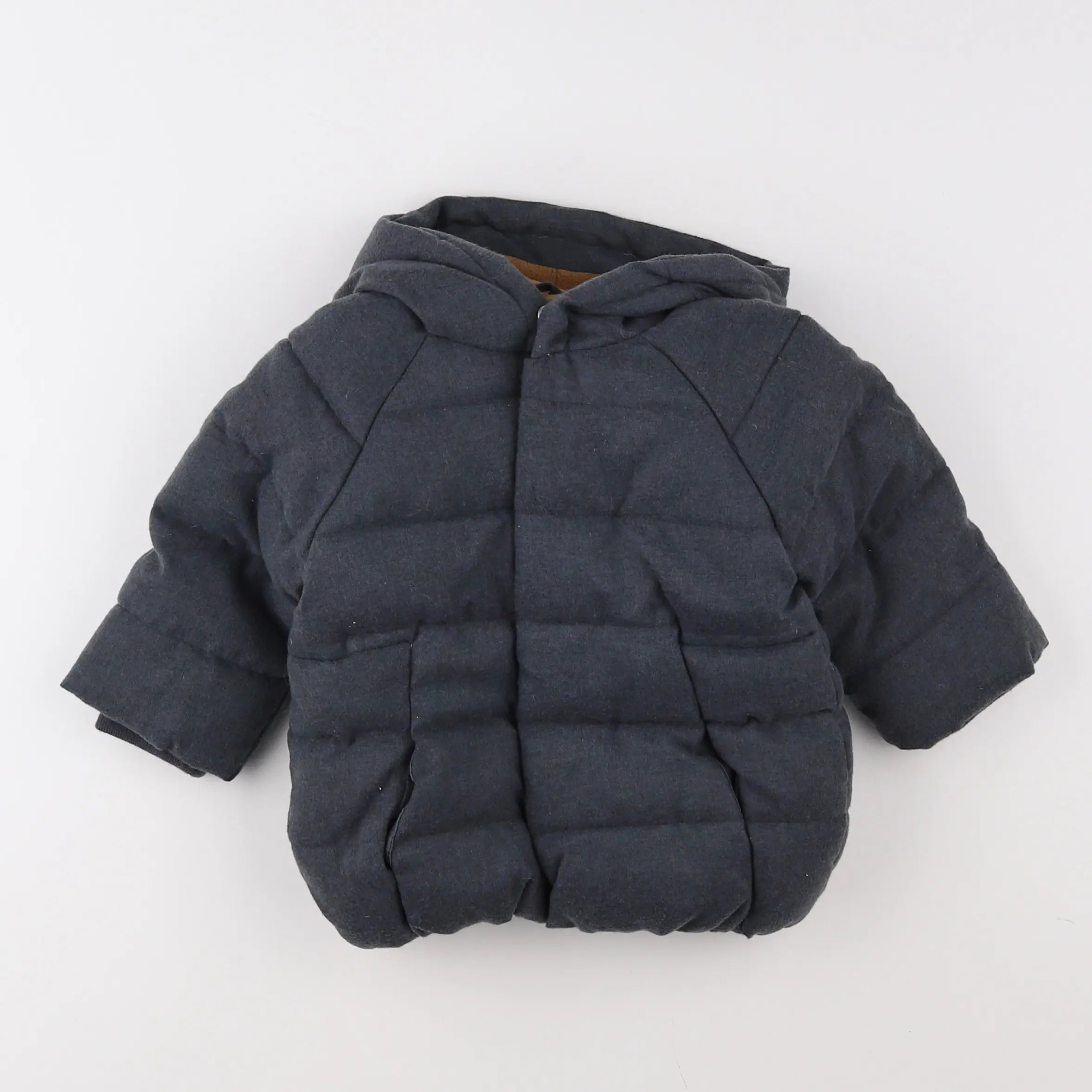 Vertbaudet - doudoune gris - 12 mois