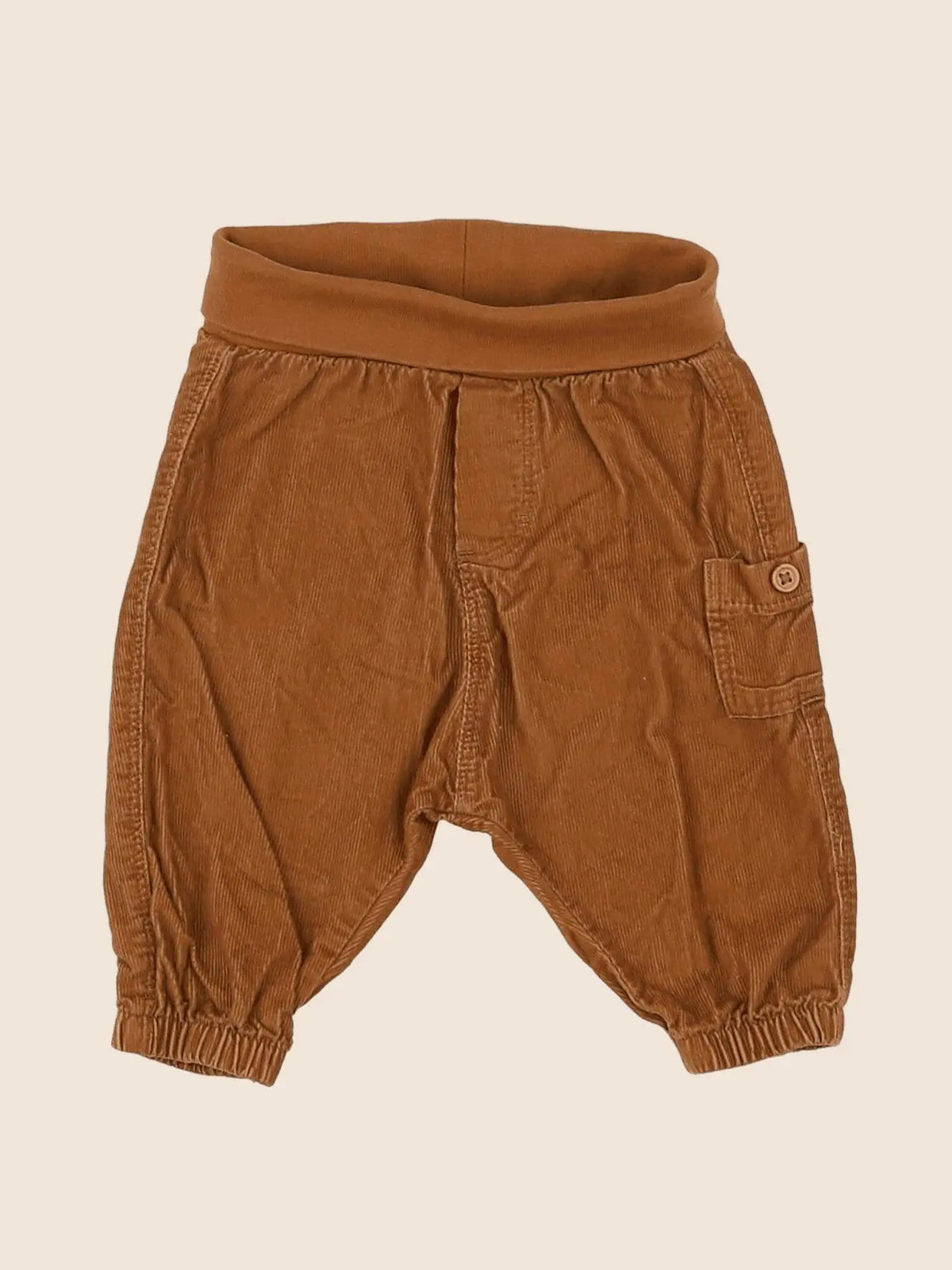 H&M - sarouel marron - 1/3 mois
