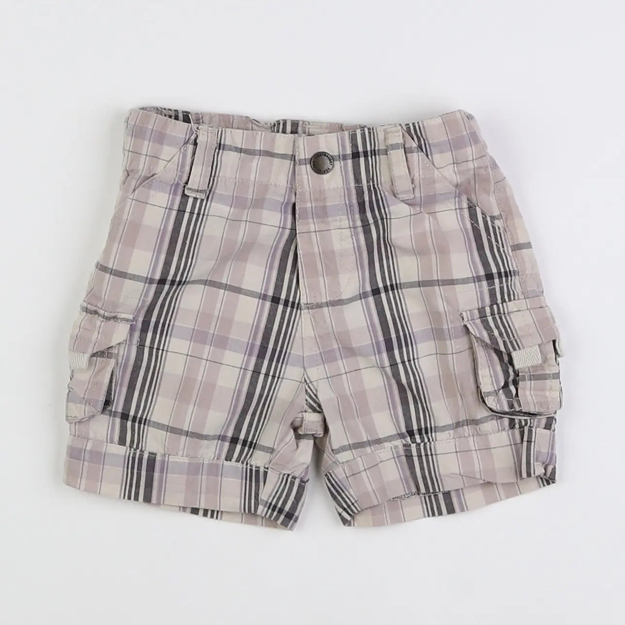 Vertbaudet - short beige - 6 mois