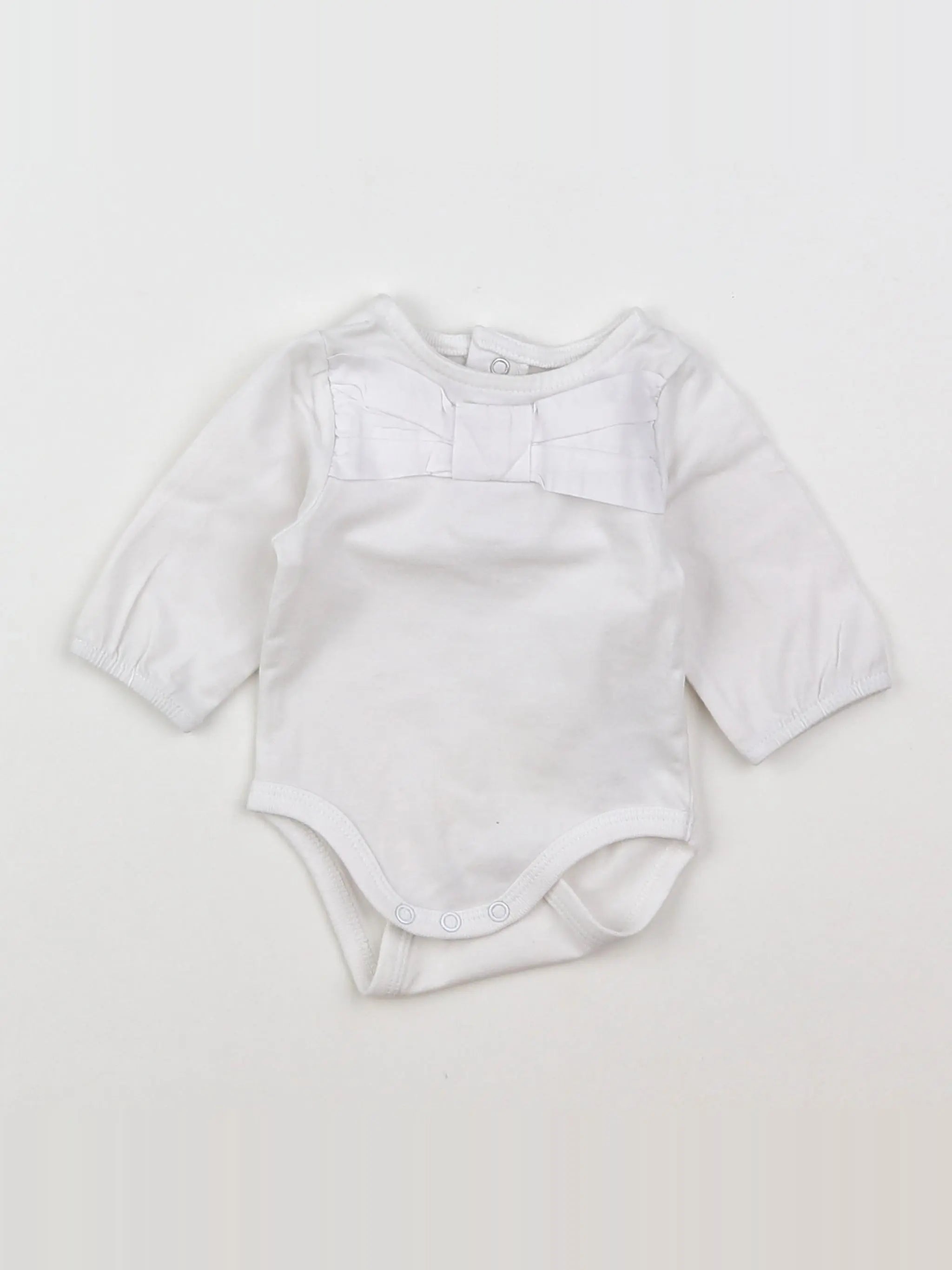 Vertbaudet - body vetement blanc - 1 mois