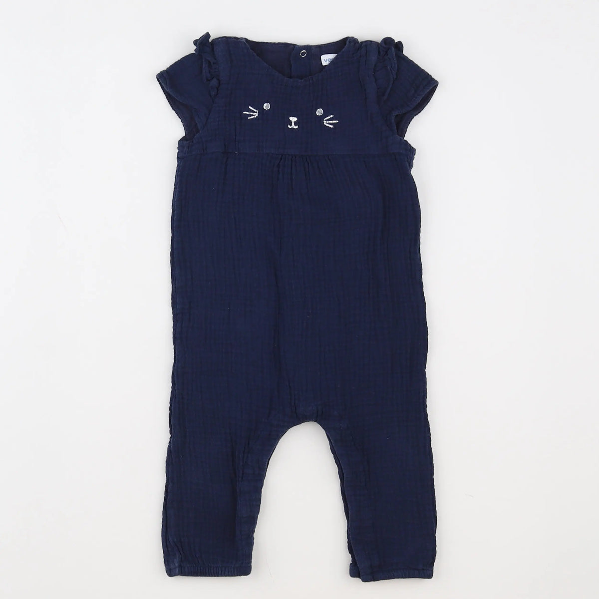 Vertbaudet - combinaison bleu - 9 mois