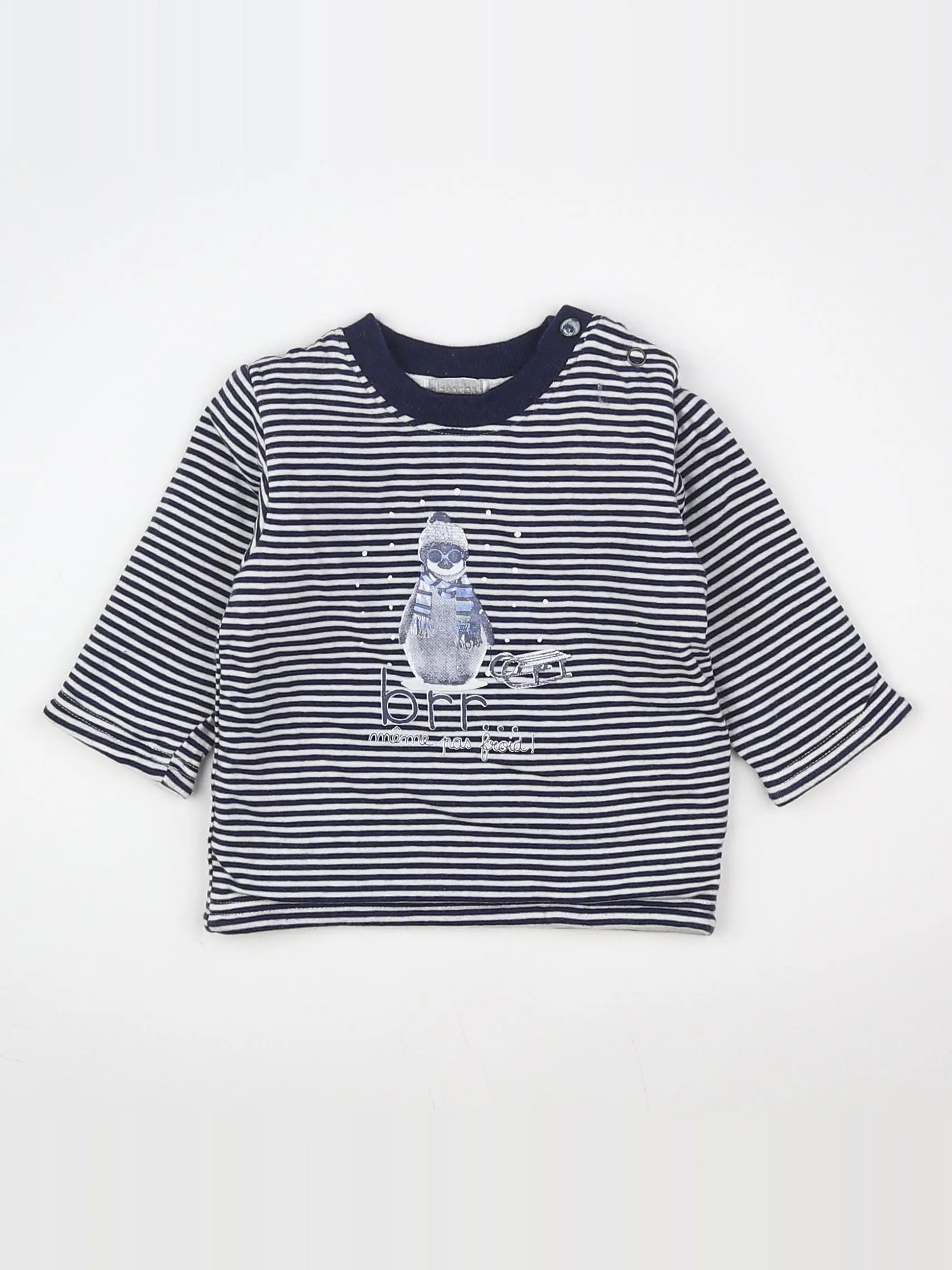 Absorba - tee-shirt blanc, bleu - 3 mois