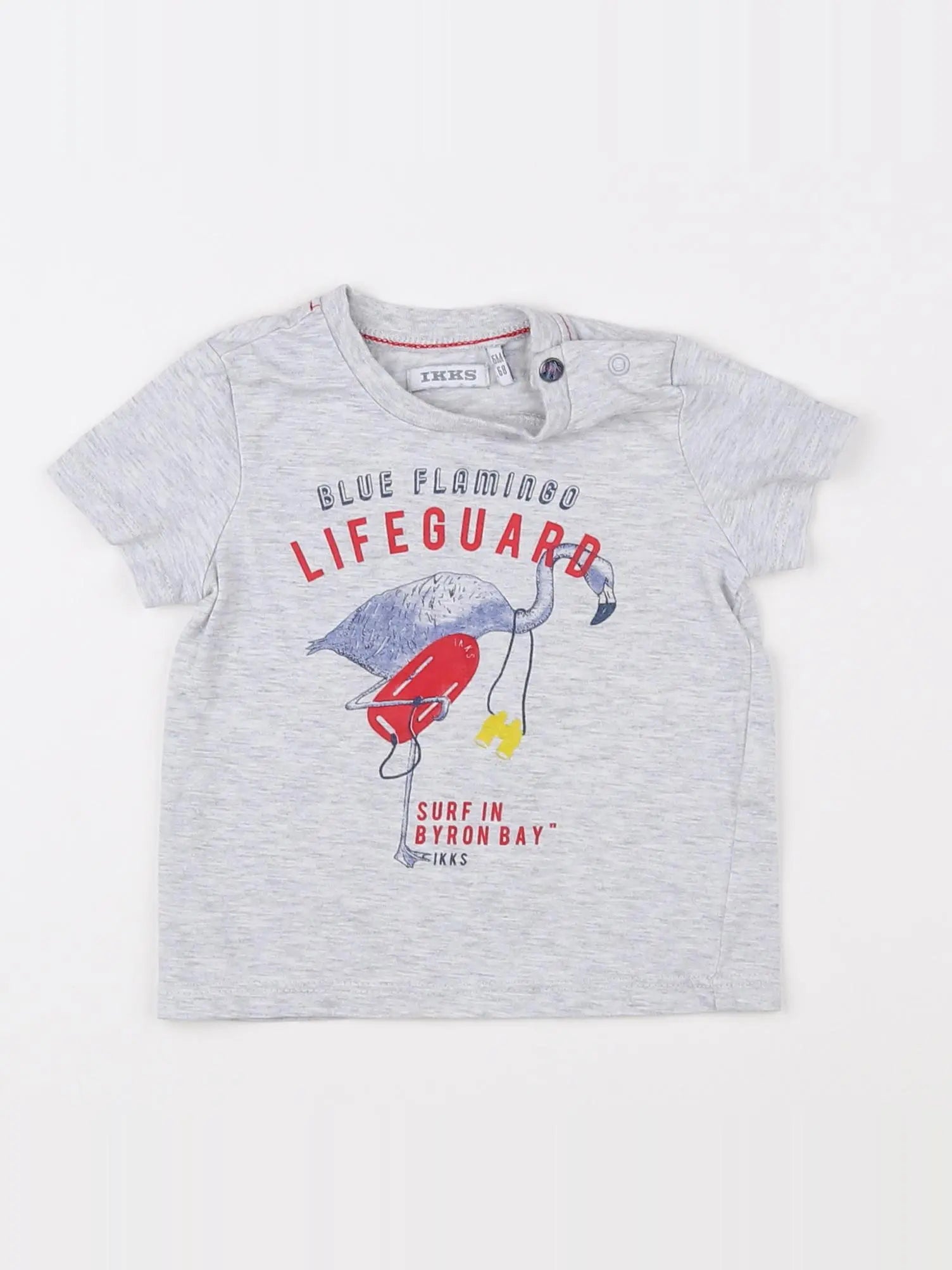 IKKS - tee-shirt gris - 6 mois