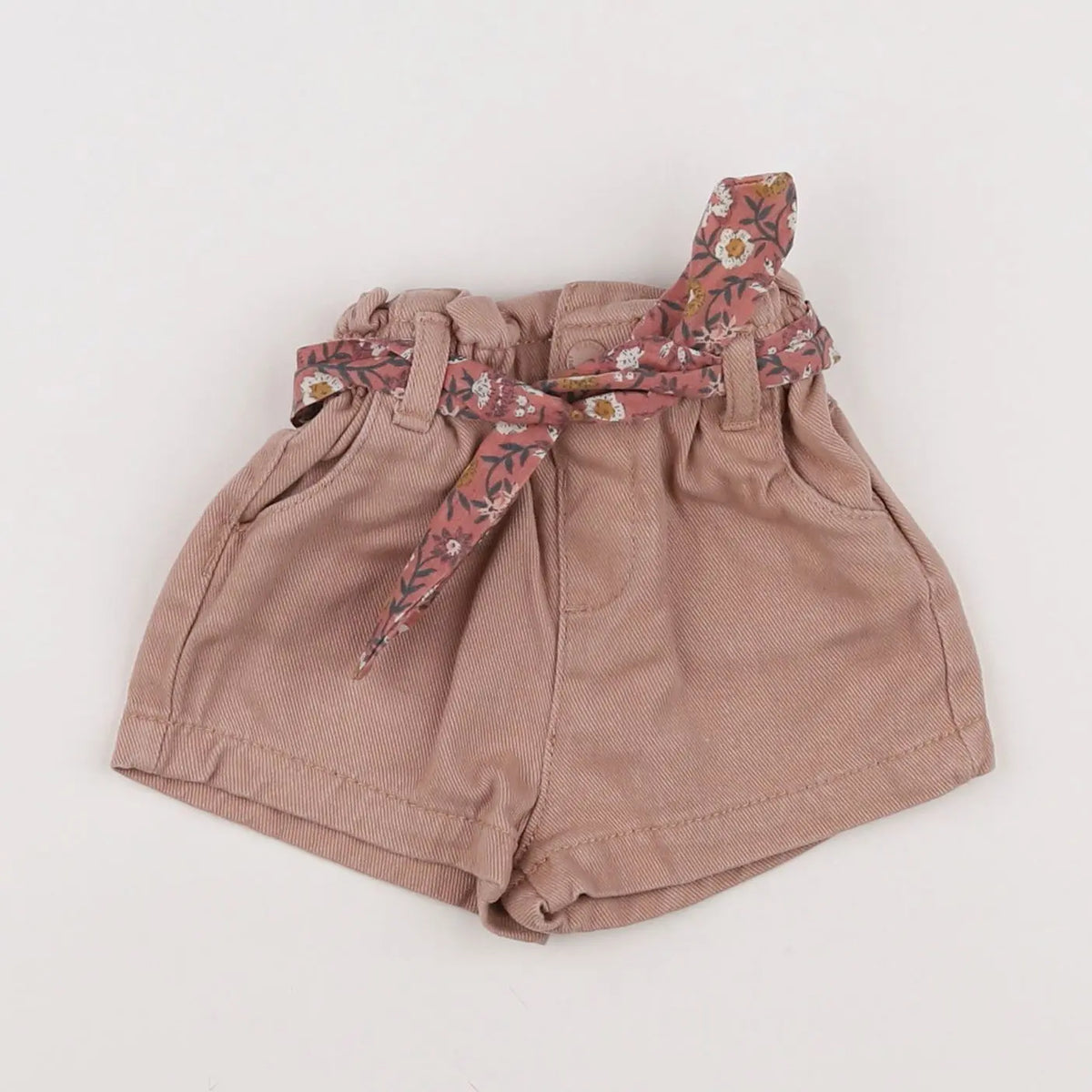 Vertbaudet - short marron - 12 mois