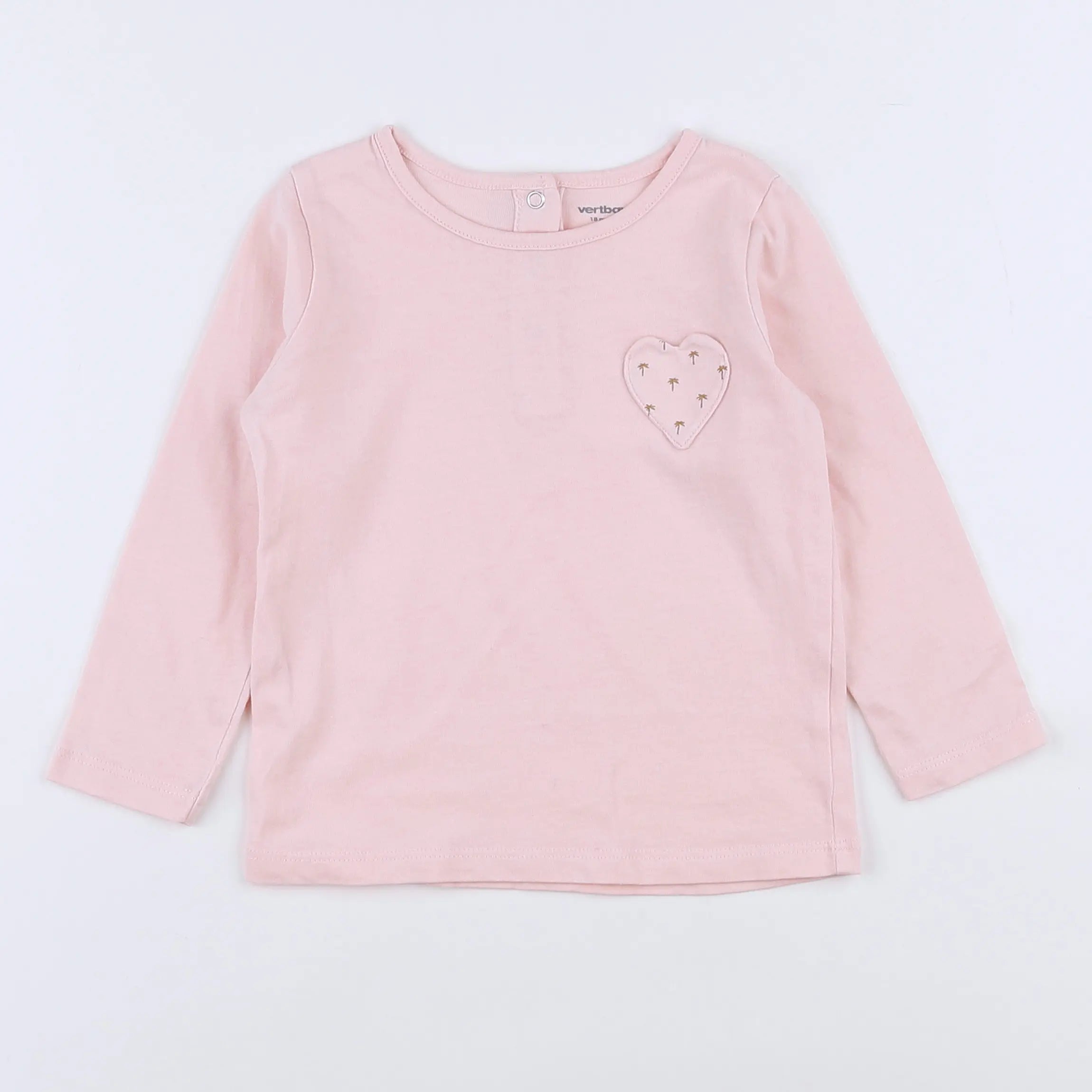 Vertbaudet - tee-shirt rose - 18 mois