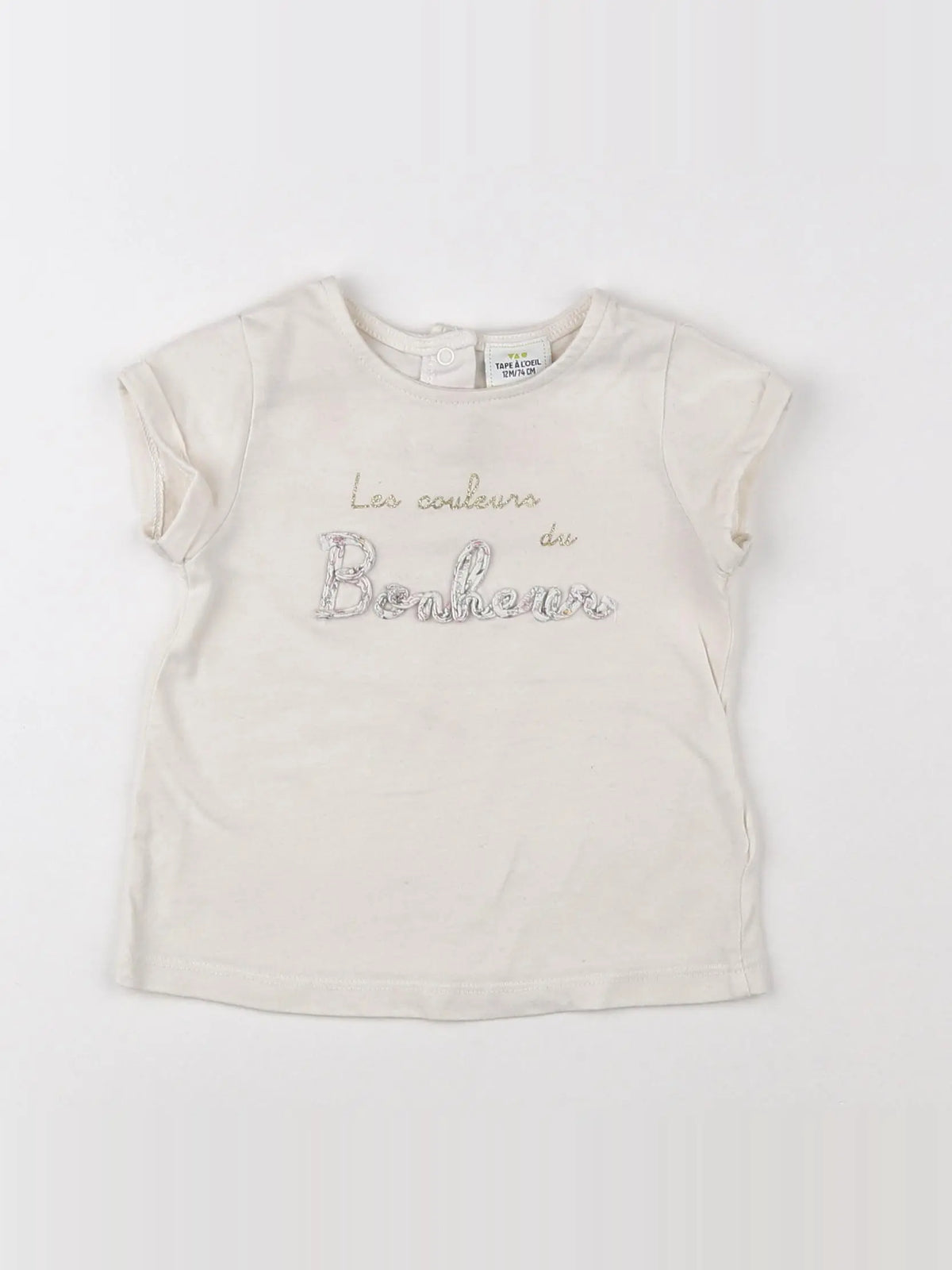Tape à l'oeil - tee-shirt beige - 12 mois