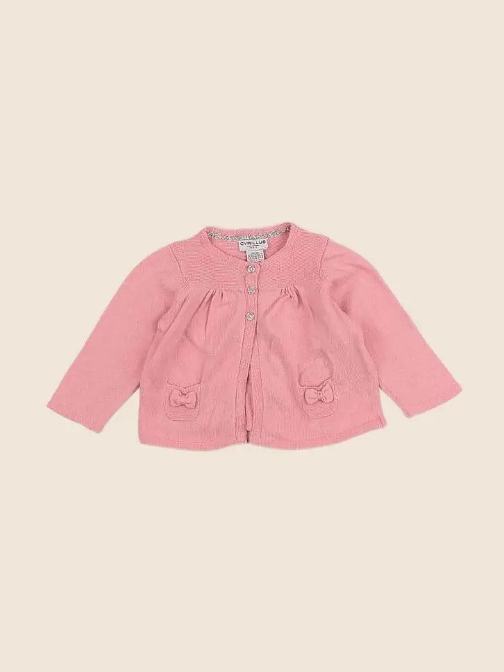 Cyrillus - gilet rose - 3 mois