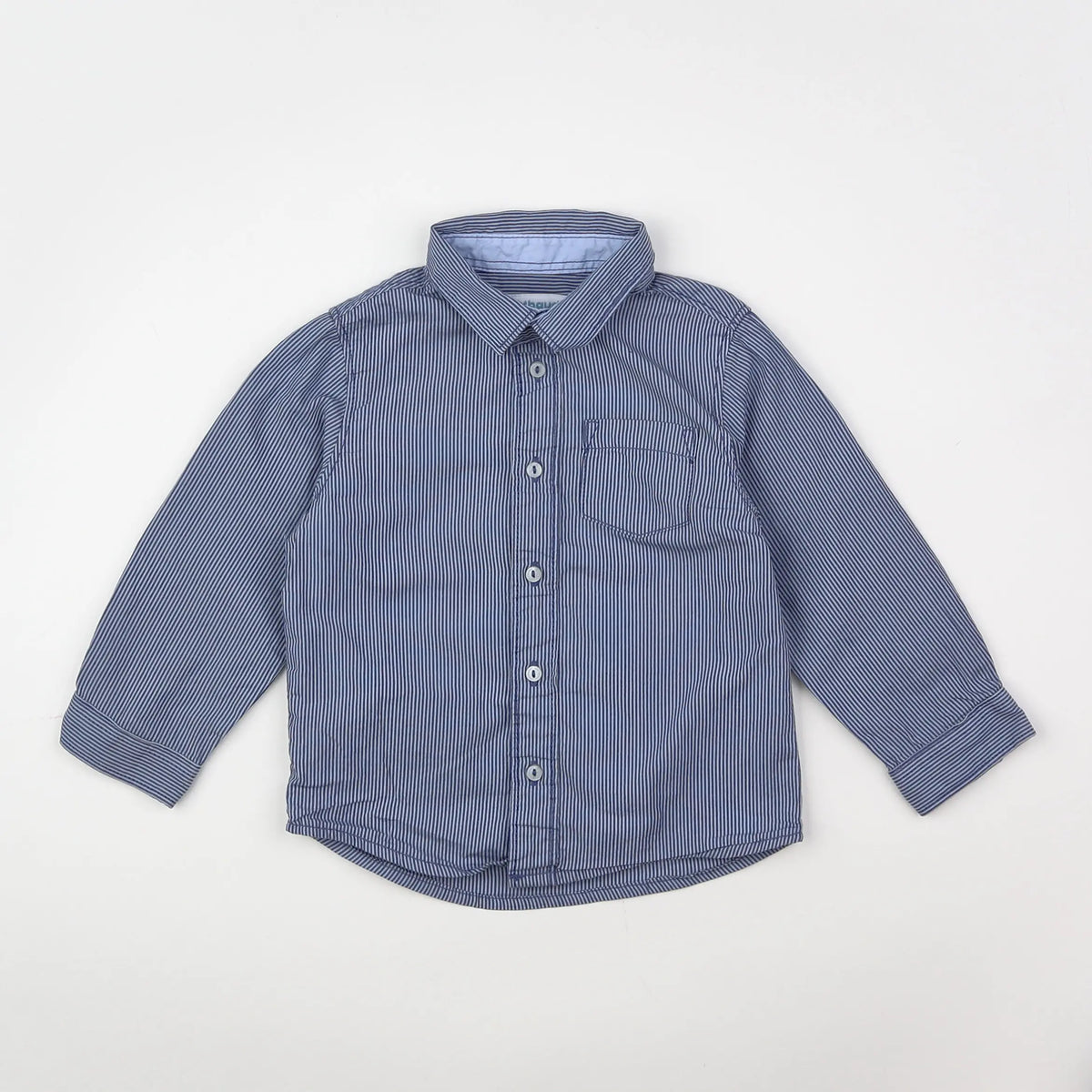 Vertbaudet - chemise bleu - 18 mois